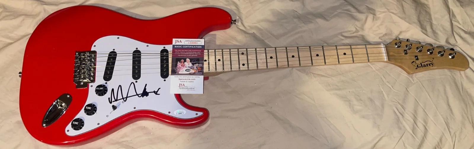 Fran Healy Wreckorder Travis Autographed Signed Electric Guitar JSA, image 3