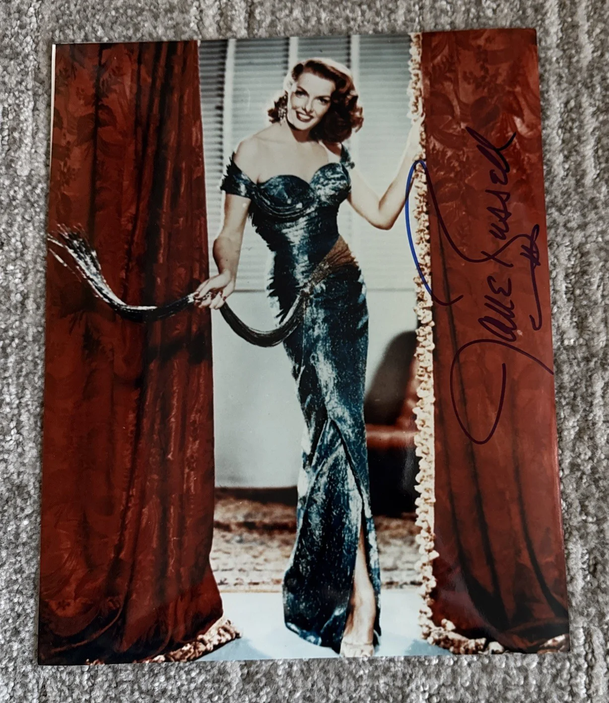 8x10 Jane Russell Legend SIGNED PHOTO Autograph COA, image 2