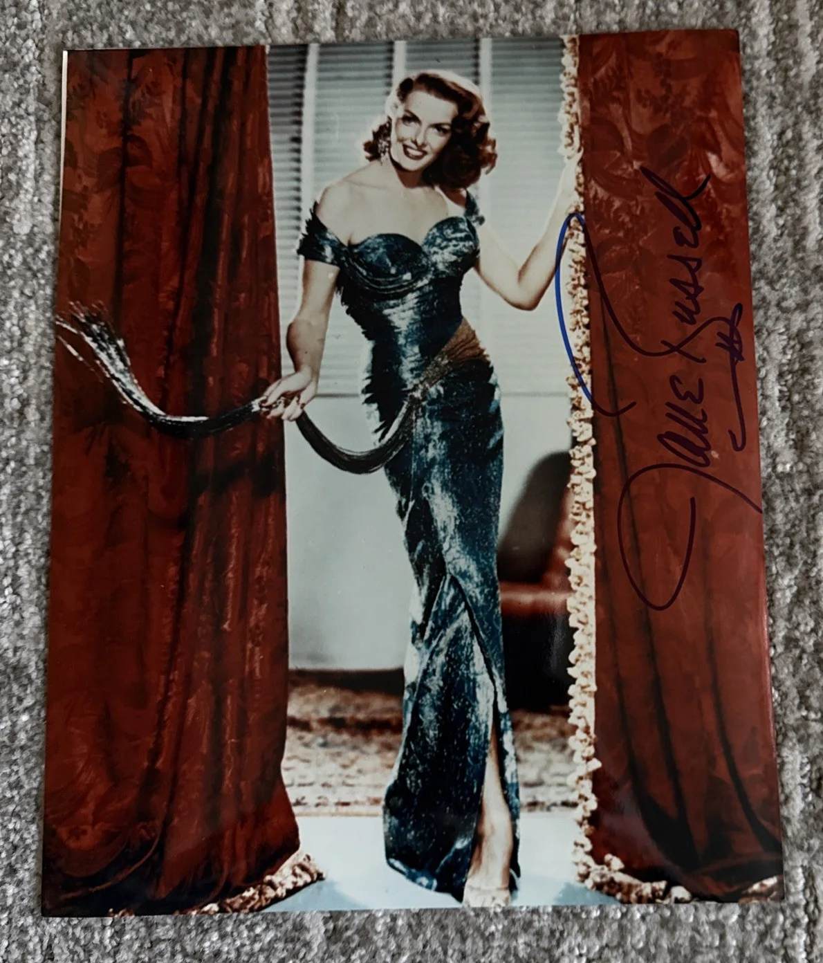 8x10 Jane Russell Legend SIGNED PHOTO Autograph COA, image 3