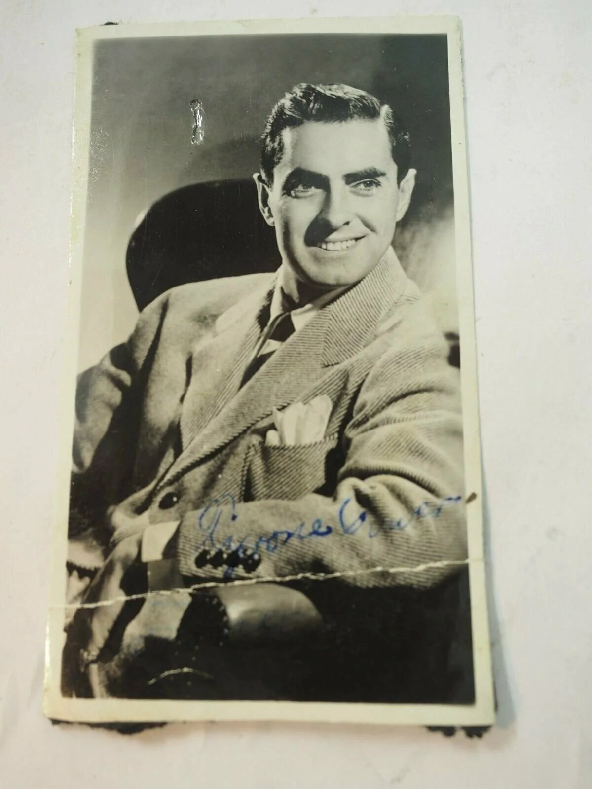 Tyrone Power — Autographed Photo of Tyrone Power Original, image 2