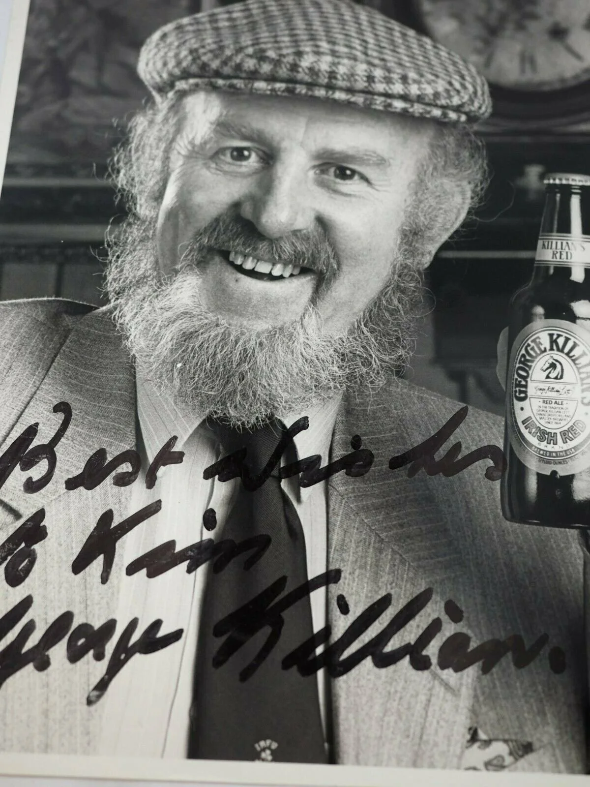 George Killian — Autographed George Killian Photo 8" x 10" Black & white, image 3