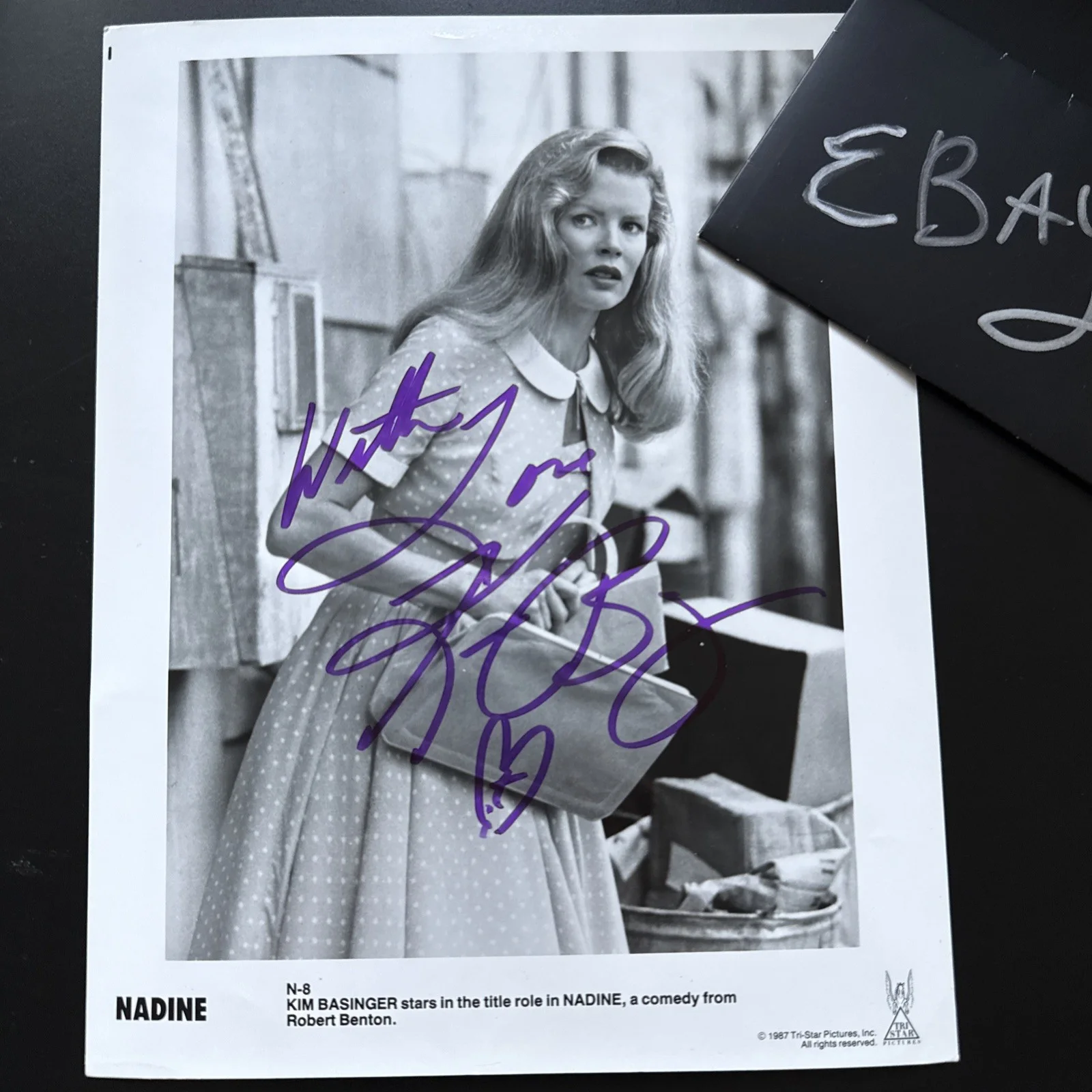 8x10 Kim Basinger SIGNED PHOTO Autograph COA, image 2