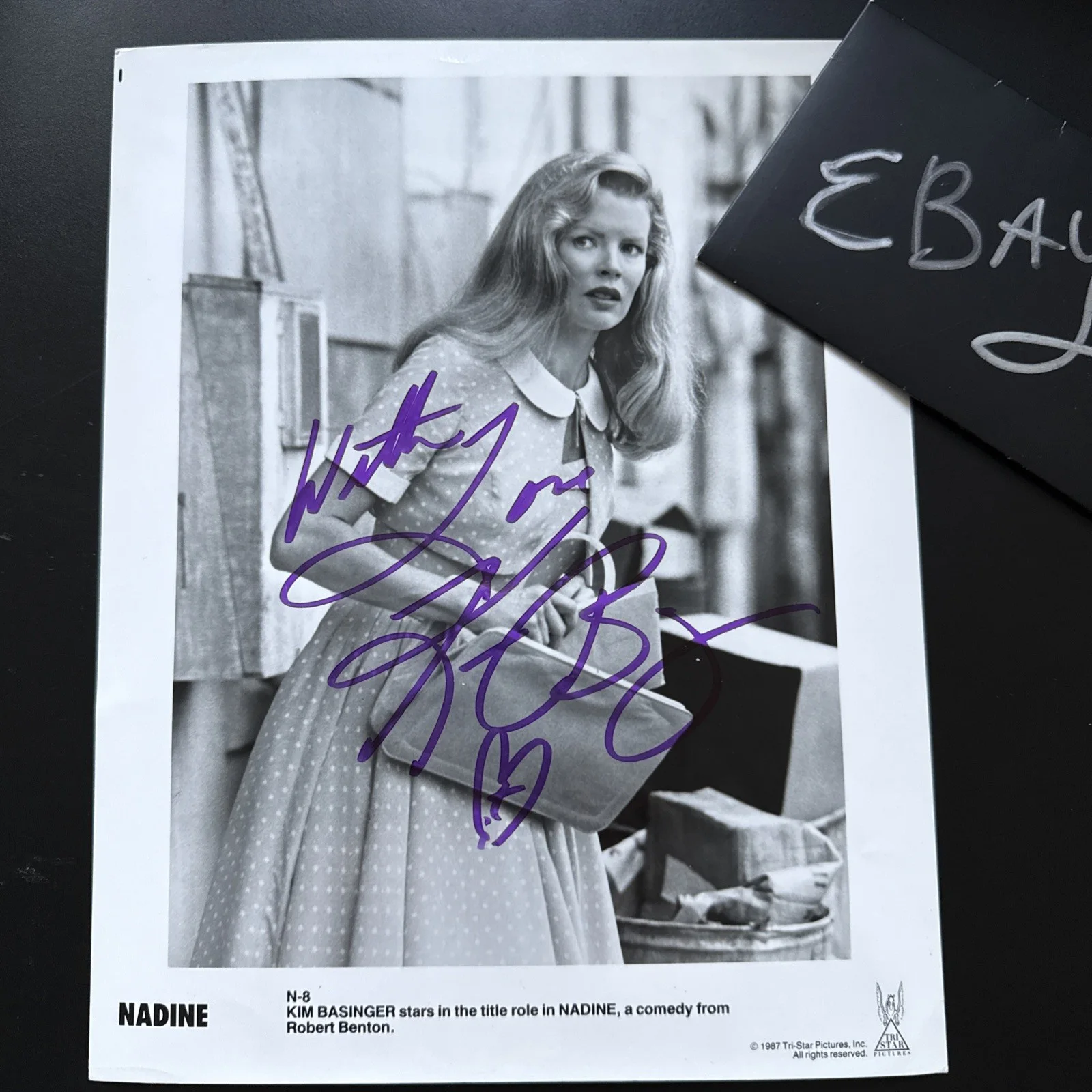 8x10 Kim Basinger SIGNED PHOTO Autograph COA, image 3