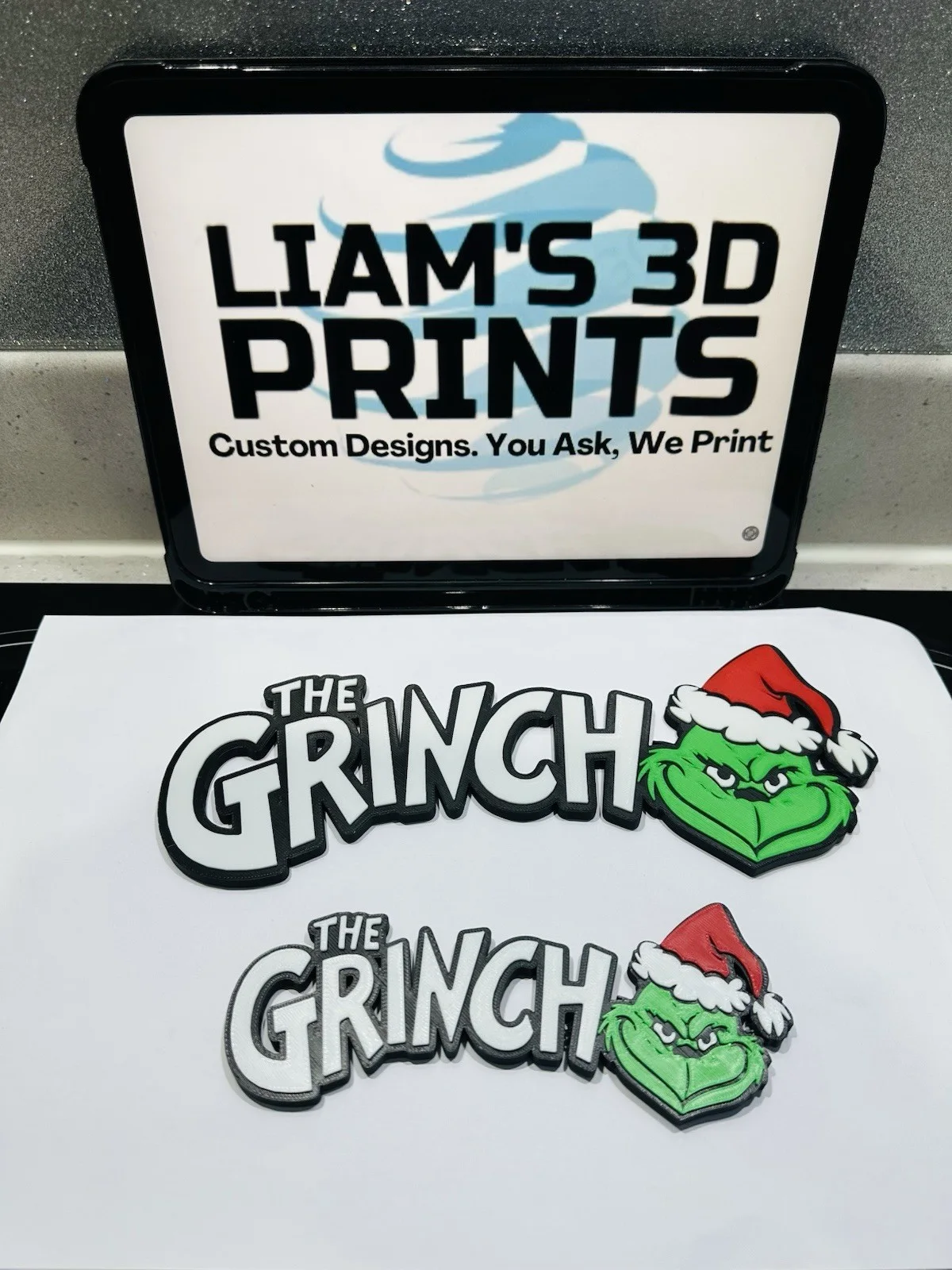 Decorative The Grinch Film logo Sign Display two sizes s16cm L25cm Pops, image 2