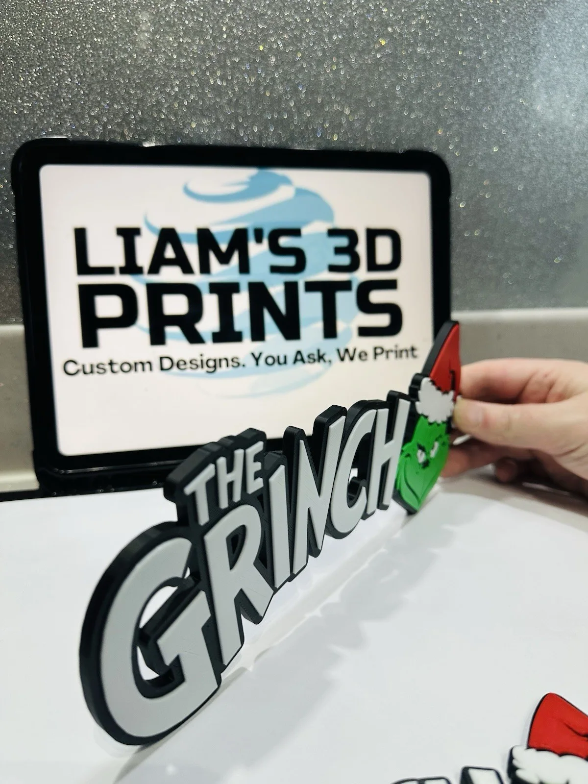 Decorative The Grinch Film logo Sign Display two sizes s16cm L25cm Pops, image 3