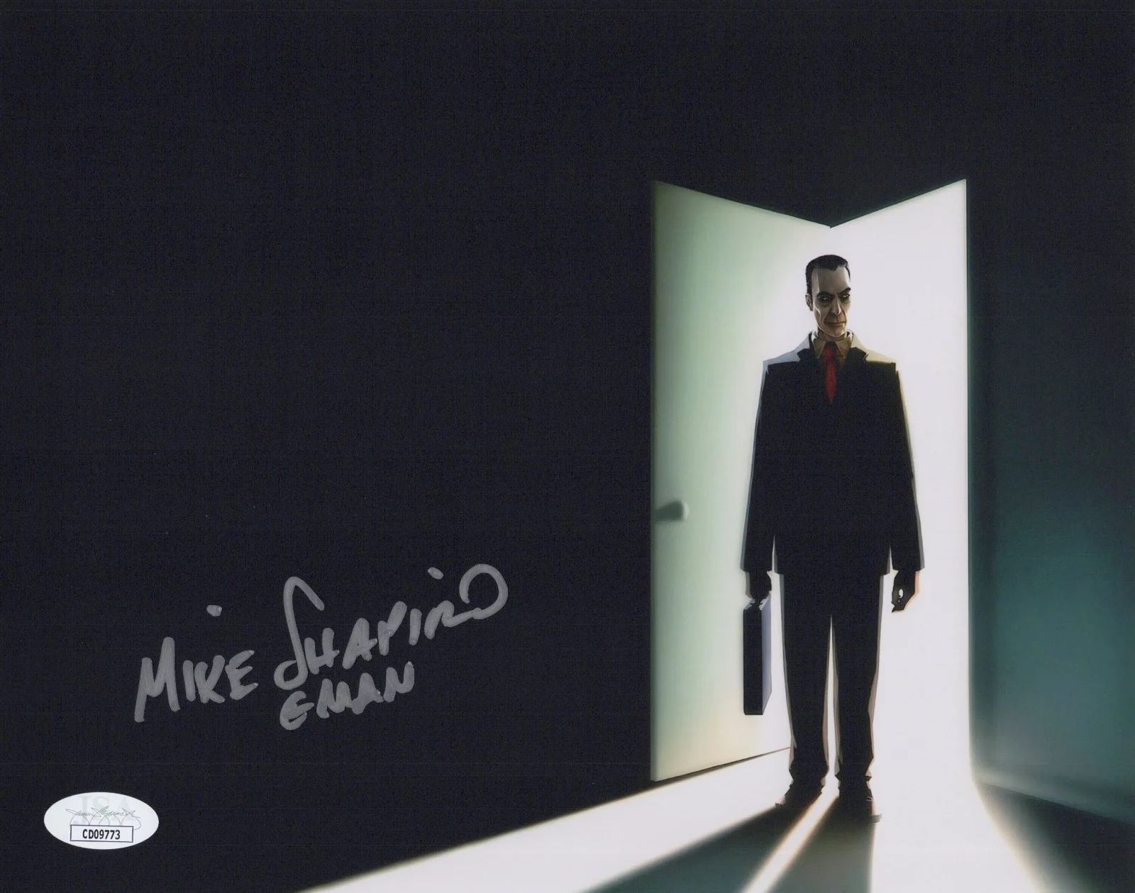 Mike Shapiro — Mike Shapiro Signed 8x10 Half Life 2 G-Man Autograph Photo Valve JSA COA