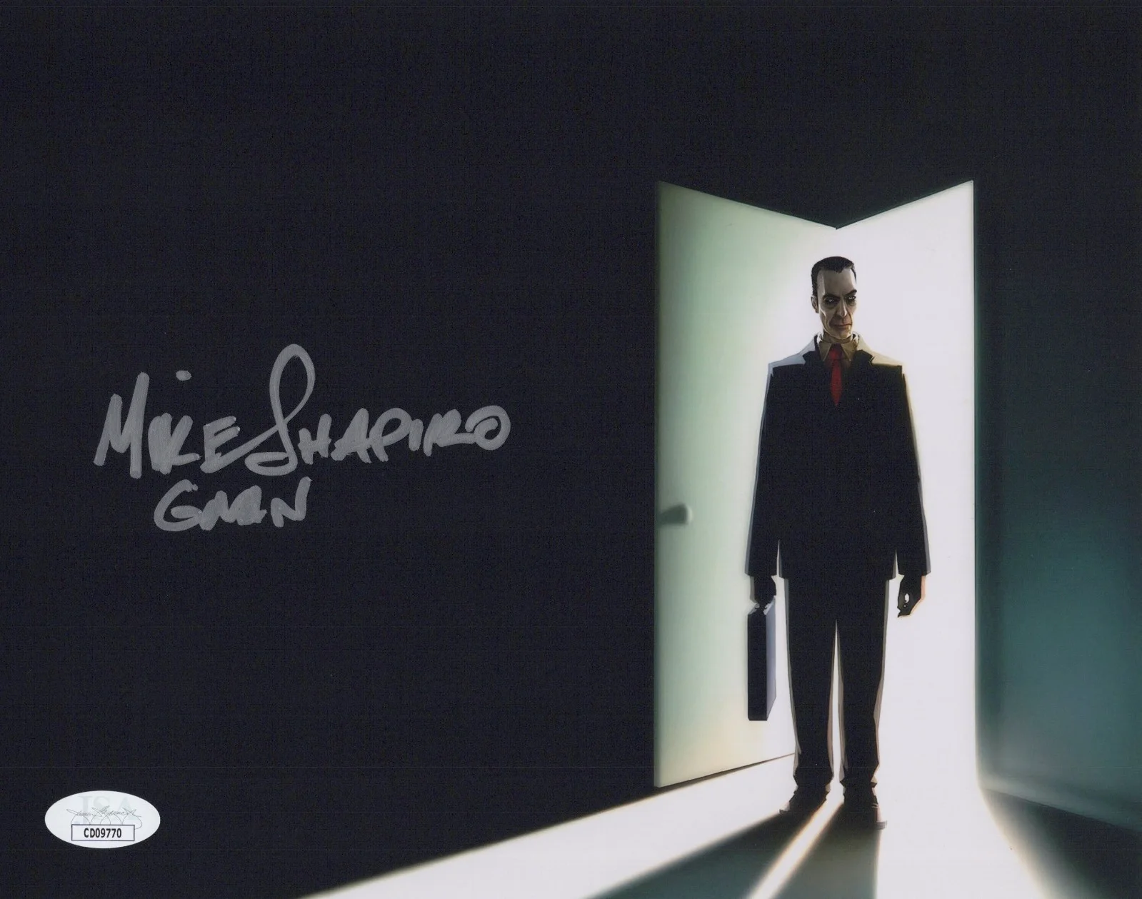 Mike Shapiro — Mike Shapiro Signed 8x10 Half Life 2 G-Man Autograph Photo Valve JSA COA