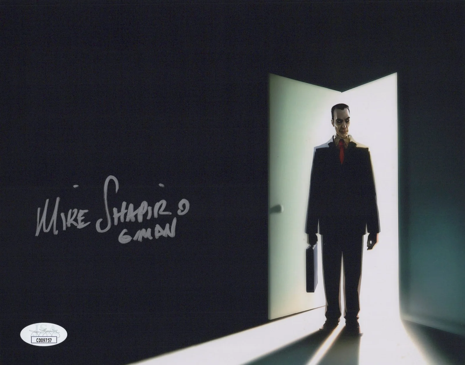 Mike Shapiro — Mike Shapiro Signed 8x10 Half Life 2 G-Man Autograph Photo Valve JSA COA
