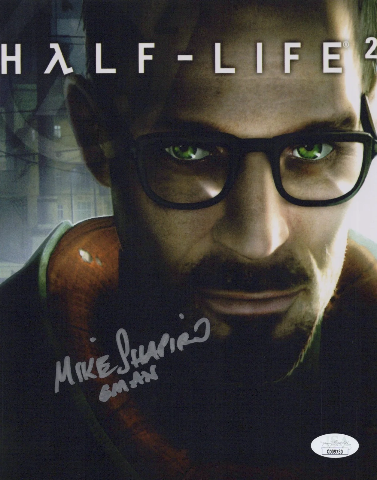 Mike Shapiro — Mike Shapiro Signed 8x10 Half Life 2 G-Man Autograph Photo Valve JSA COA