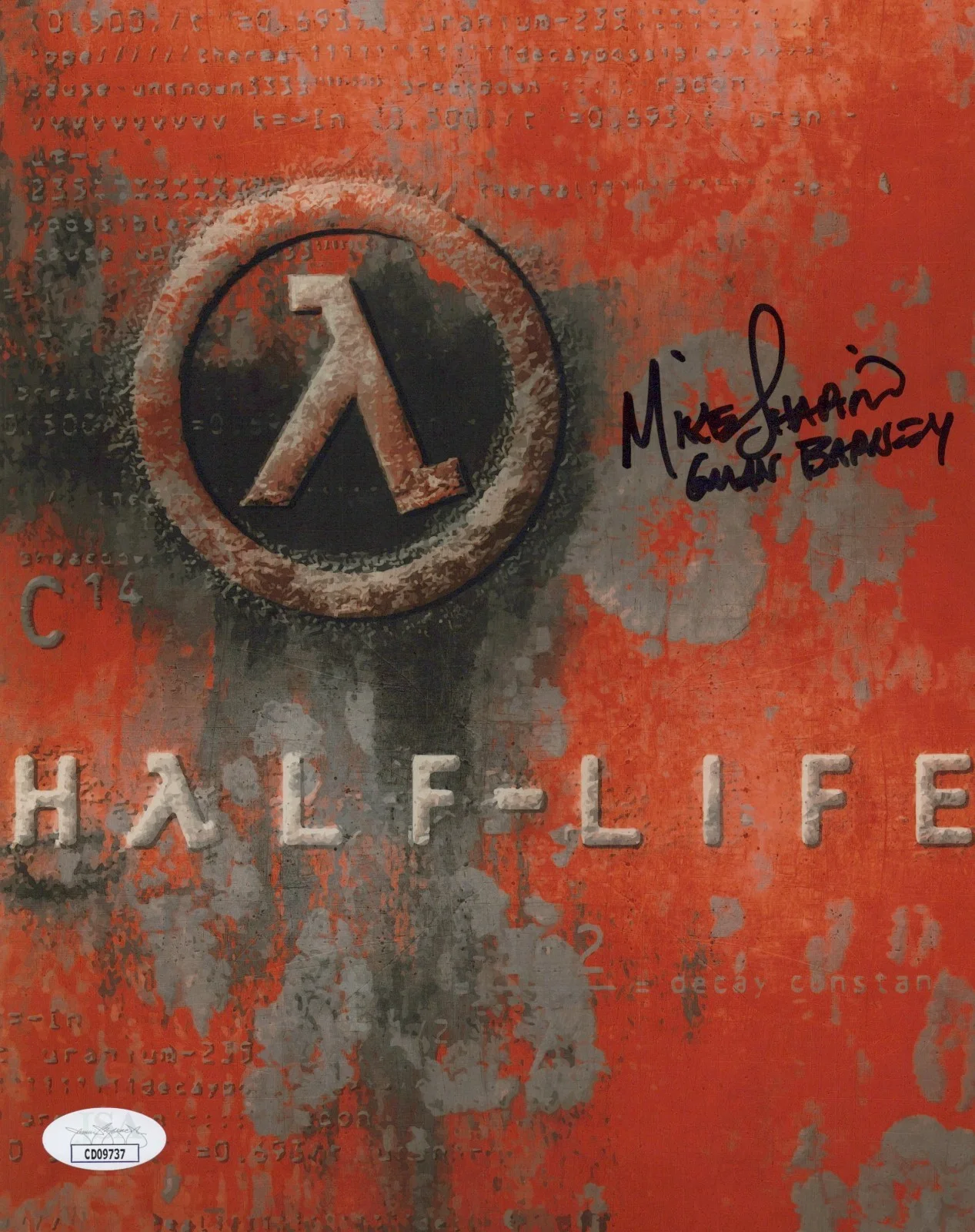 Mike Shapiro — Mike Shapiro Signed 8x10 Half Life G-Man/Barney Autograph Photo Valve JSA COA