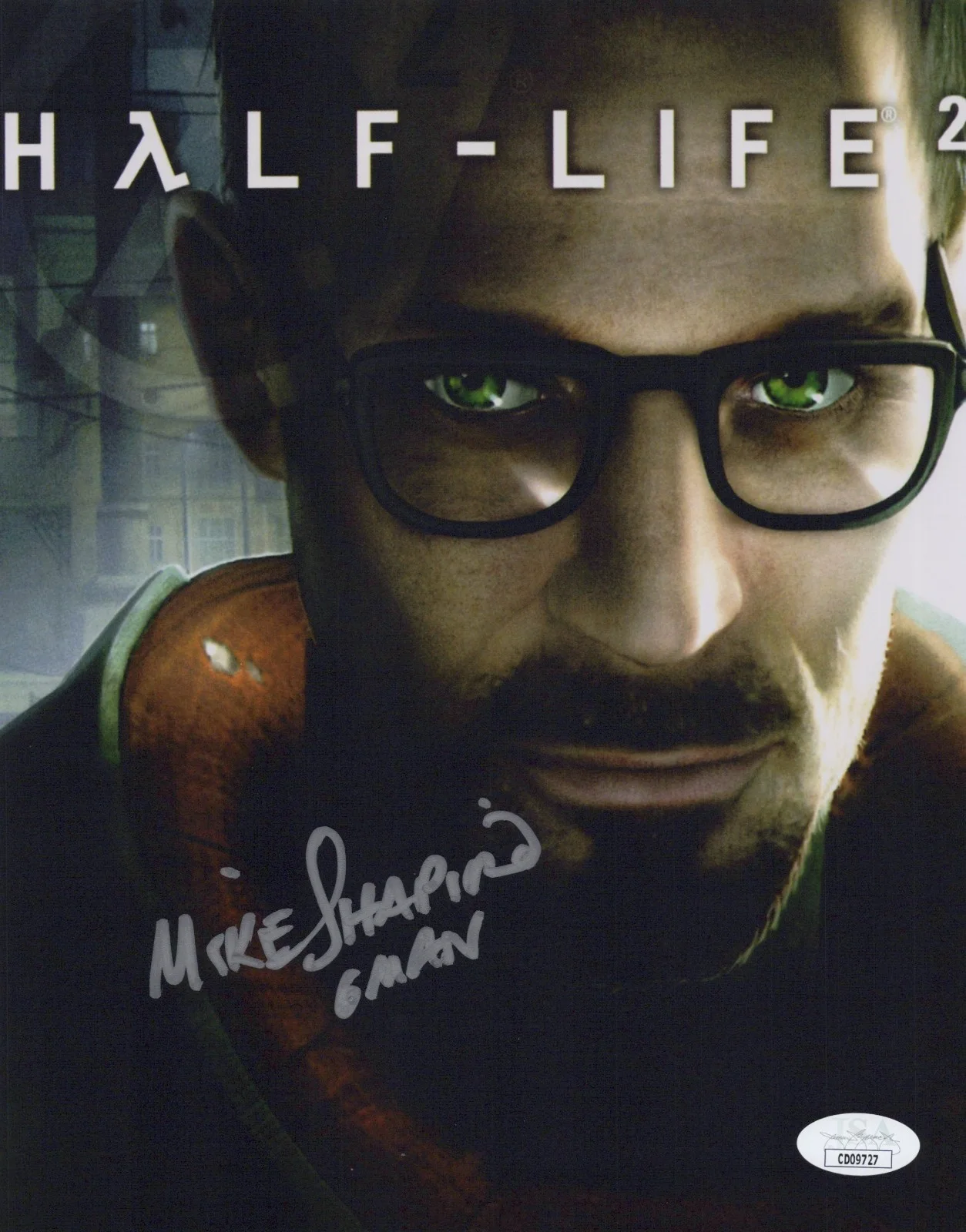 Mike Shapiro — Mike Shapiro Signed 8x10 Half Life 2 G-Man Autograph Photo Valve JSA COA