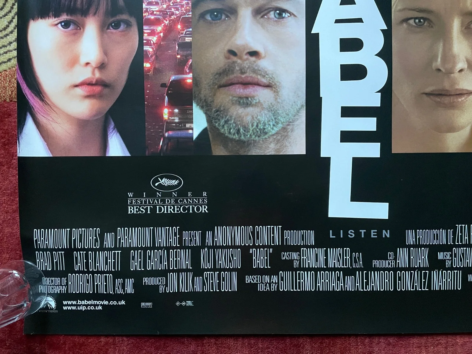 BABEL (2006) Original Quad Movie Film Poster Brad Pitt Rinko Kikuchi, изображение 4