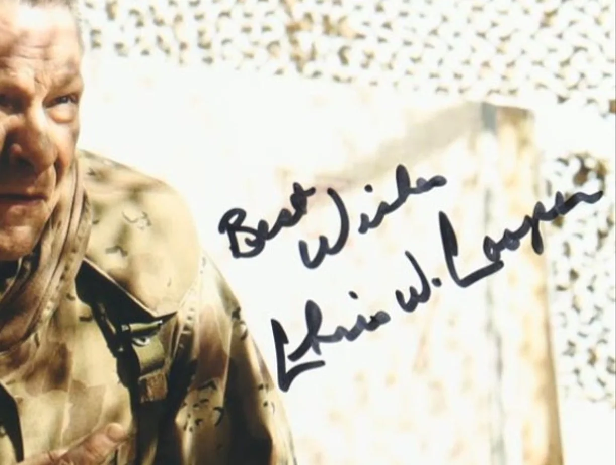 CHRIS COOPER — CHRIS COOPER (Lt. Col. Kazinski) 'Best Wishes' Signed Jarhead 8x10 Photo (ACOA), изображение 2