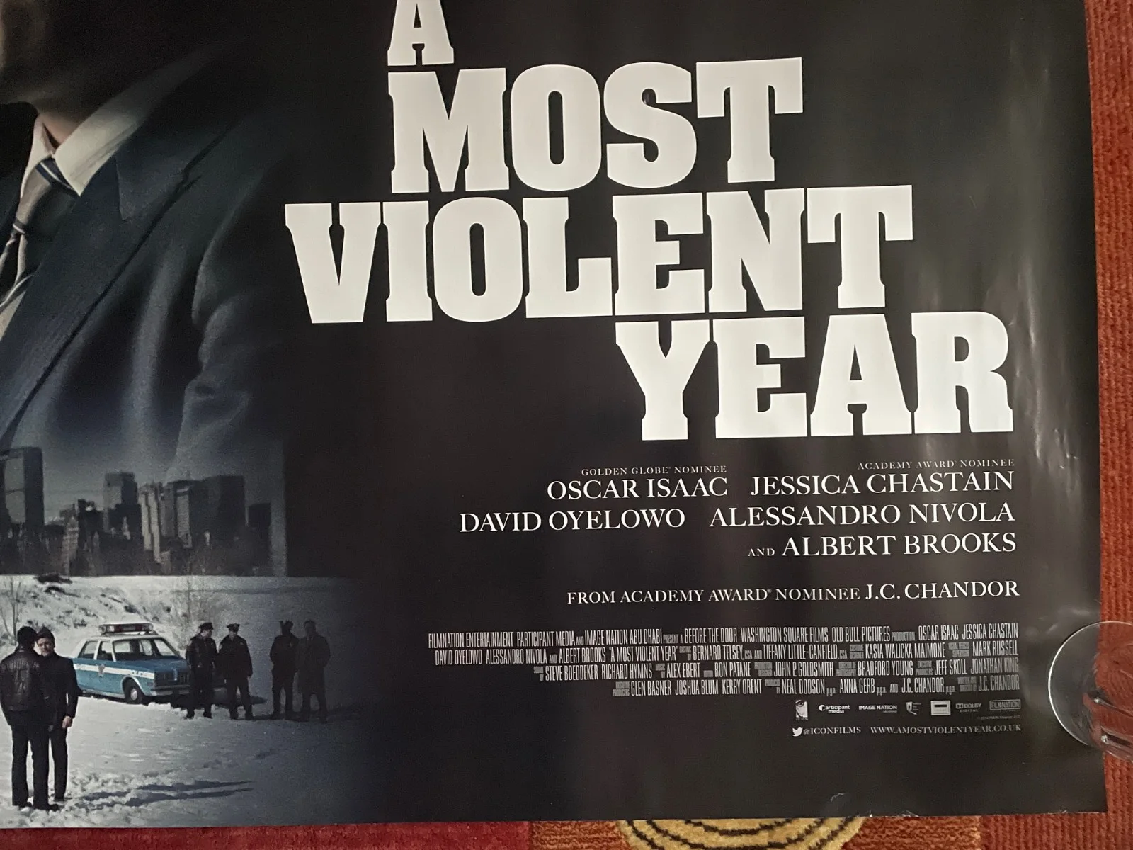 A MOST VIOLENT YEAR (2014) Original Quad Movie Film Poster Oscar Isaac, изображение 5