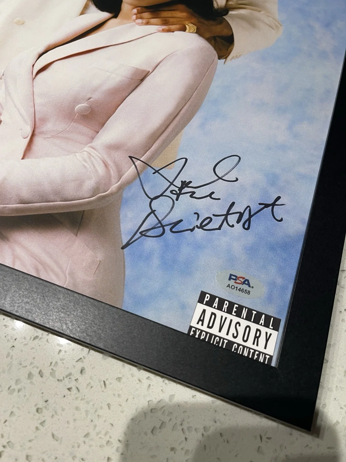 MARIAH THE SCIENTIST SIGNED MASTER ALBUM PHOTO AUTOGRAPH FRAMED SZA PSA COA, изображение 2