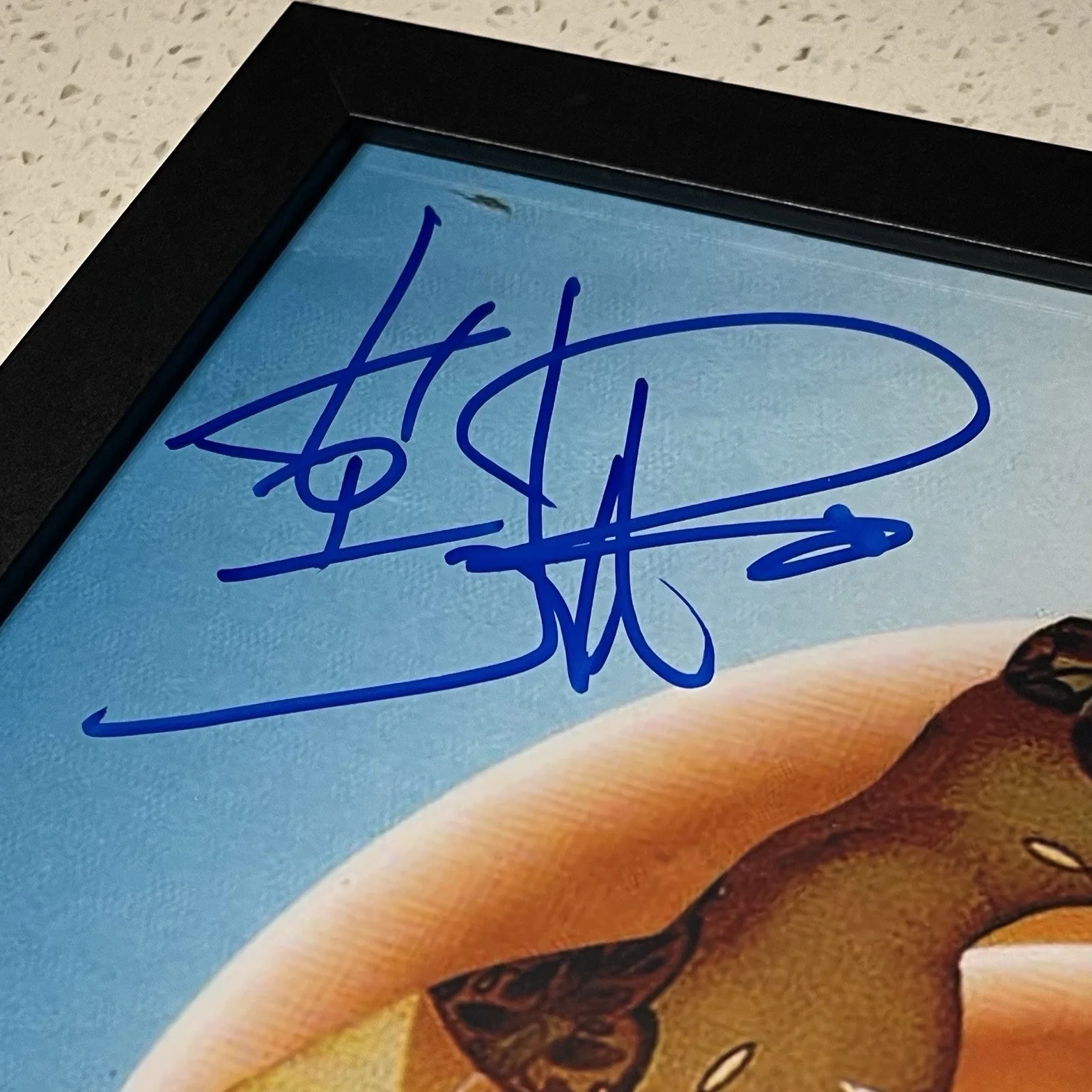 LIT BAND SIGNED MY OWN WORST ENEMY 12x12 PHOTO POSTER AUTOGRAPH FRAMED JSA COA, image 3