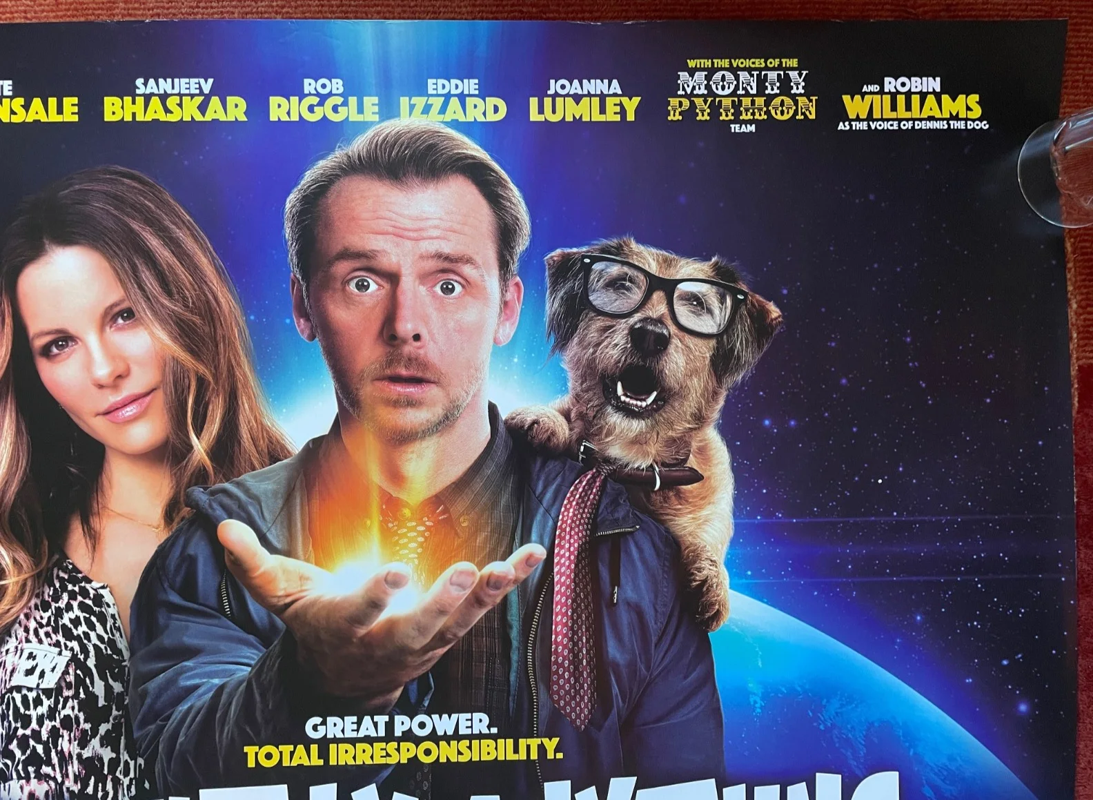 ABSOLUTELY ANYTHING (2015) Original UK Quad Film Movie Poster Simon Pegg, изображение 3