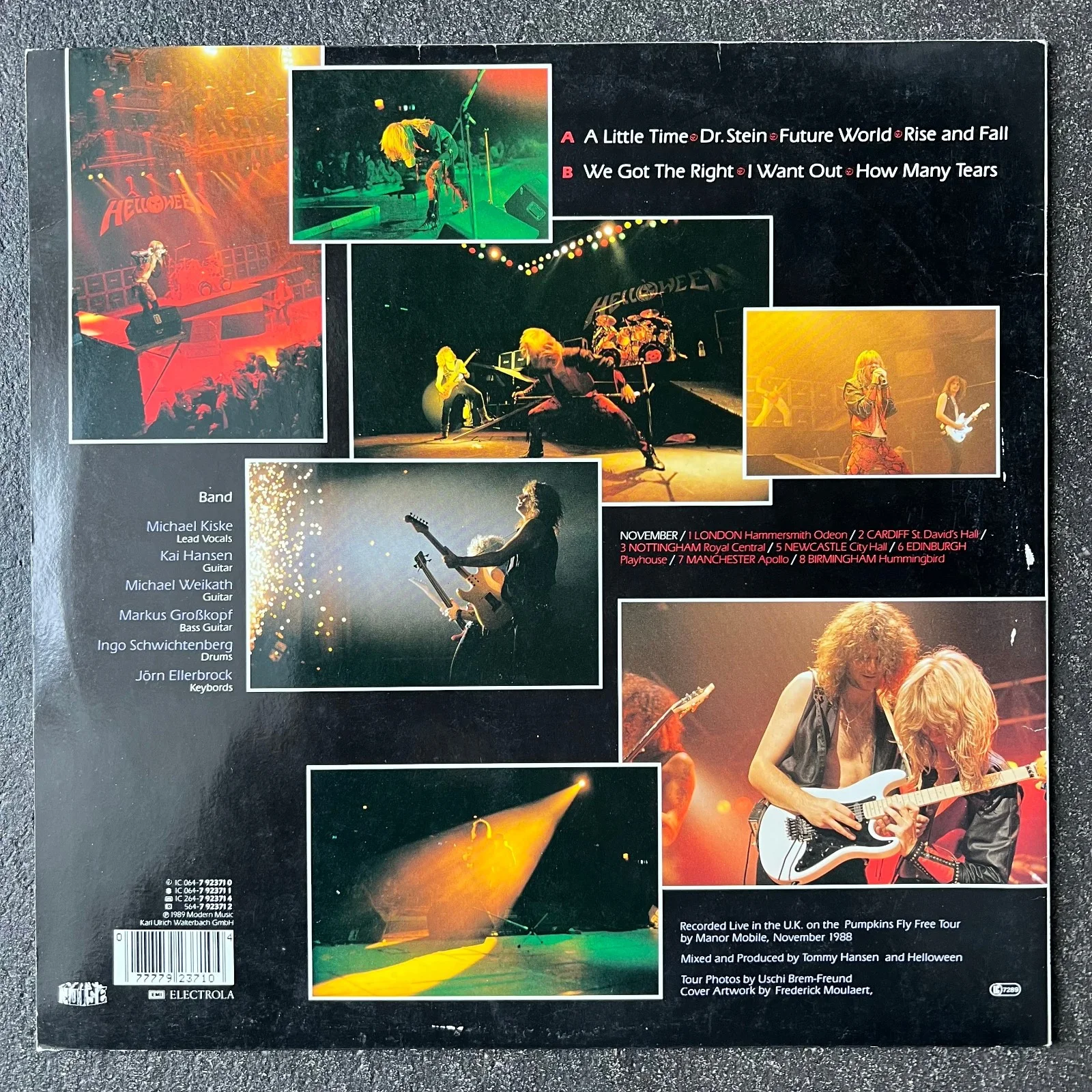 HELLOWEEN signed autographed picture disc "LIVE IN THE U.K." / inperson, image 3