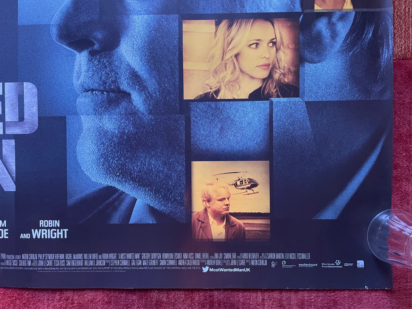 A MOST WANTED MAN (2014) Original UK Quad Movie Poster Philip Seymour Hoffman, изображение 5