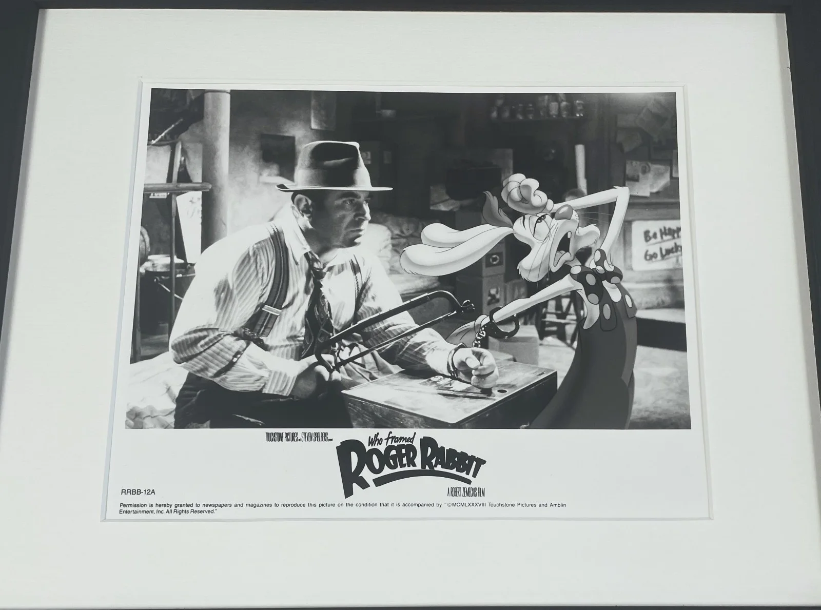 Who Framed Roger Rabbit Photo Original Framed 8X10Inch B&W Press Publicity Still, изображение 3