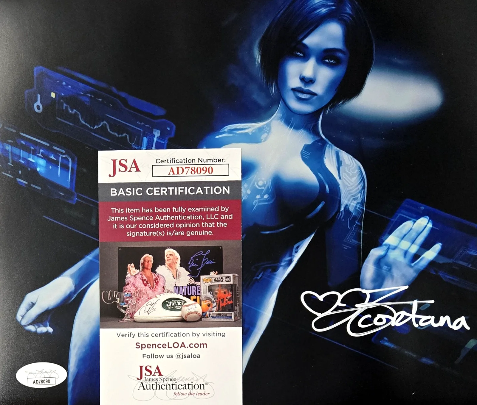 Jen Taylor — Jen Taylor Signed Photo Halo Cortana Autograph XBox 8x10 JSA COA 090, image 2