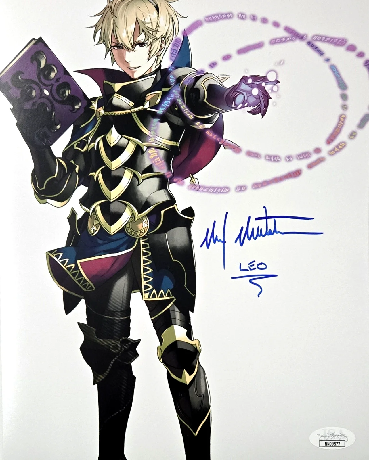 Max Mittelman — Fire Emblem Leo Signed Photo Max Mittelman Autograph Gaming 8x10 JSA COA 577