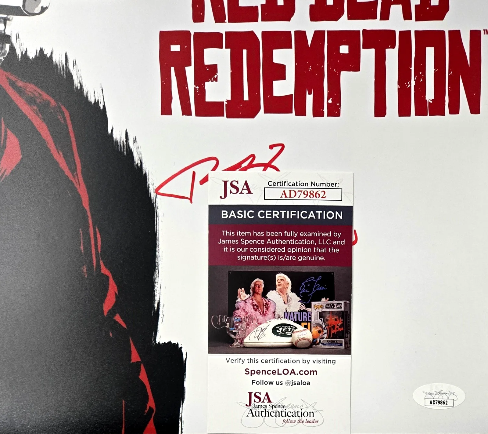 Rob Wiethoff Red Dead Redemption Signed Photo John Marston Autograph JSA COA 862, image 2