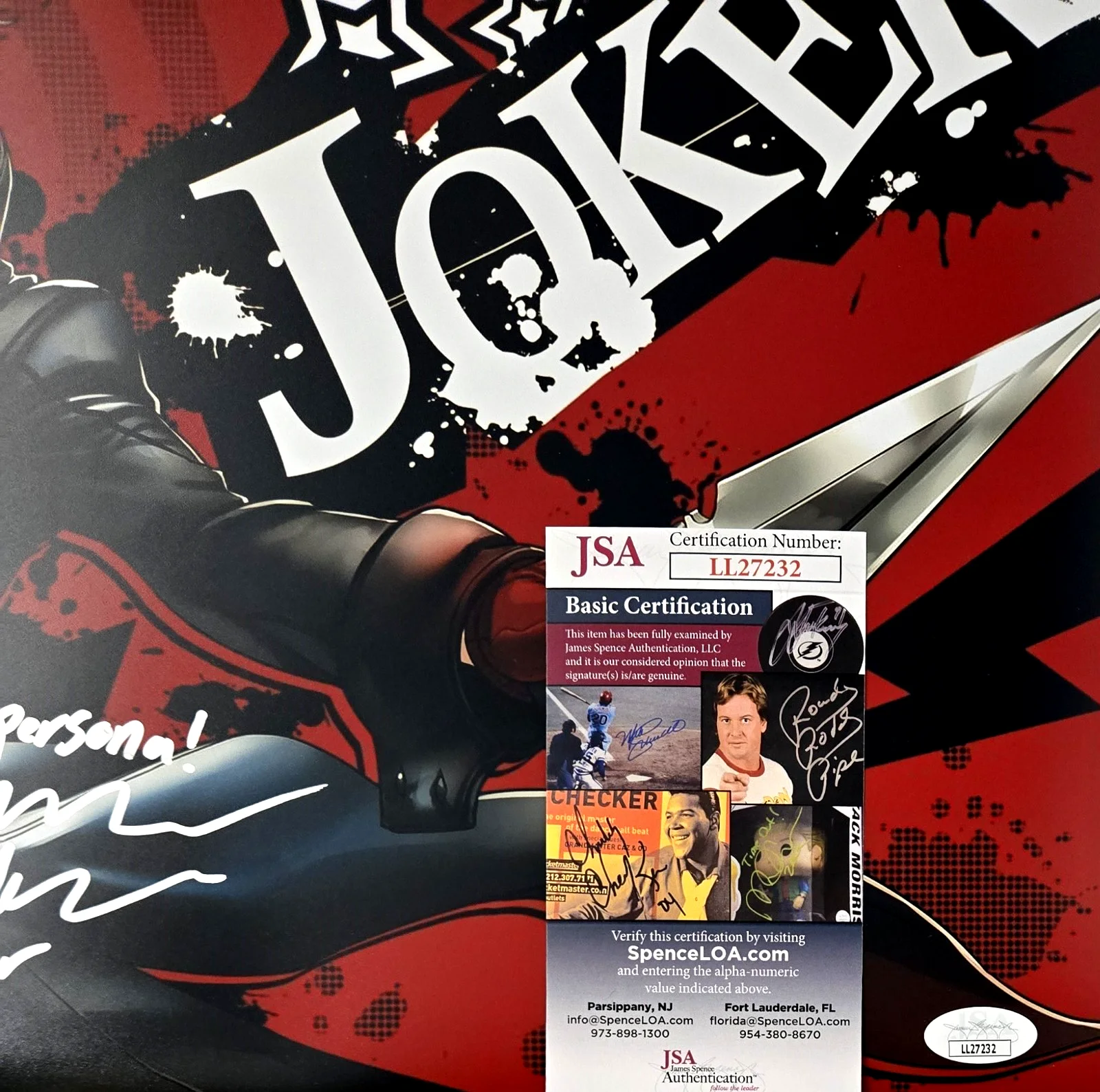 XANDER MOBUS — Joker Ren Xander Mobus Signed Photo Persona 5 Video Game Autograph JSA COA 232, изображение 2