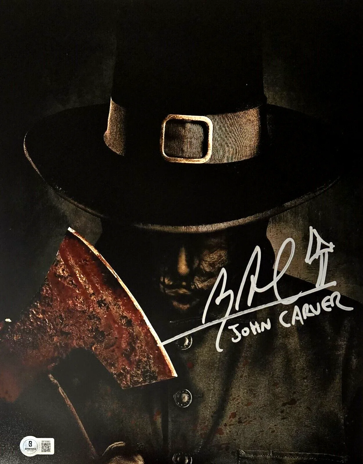 Alex Armbruster — John Carver Thanksgiving Signed Photo Alex Armbruster Autograph Horror Beckett 1