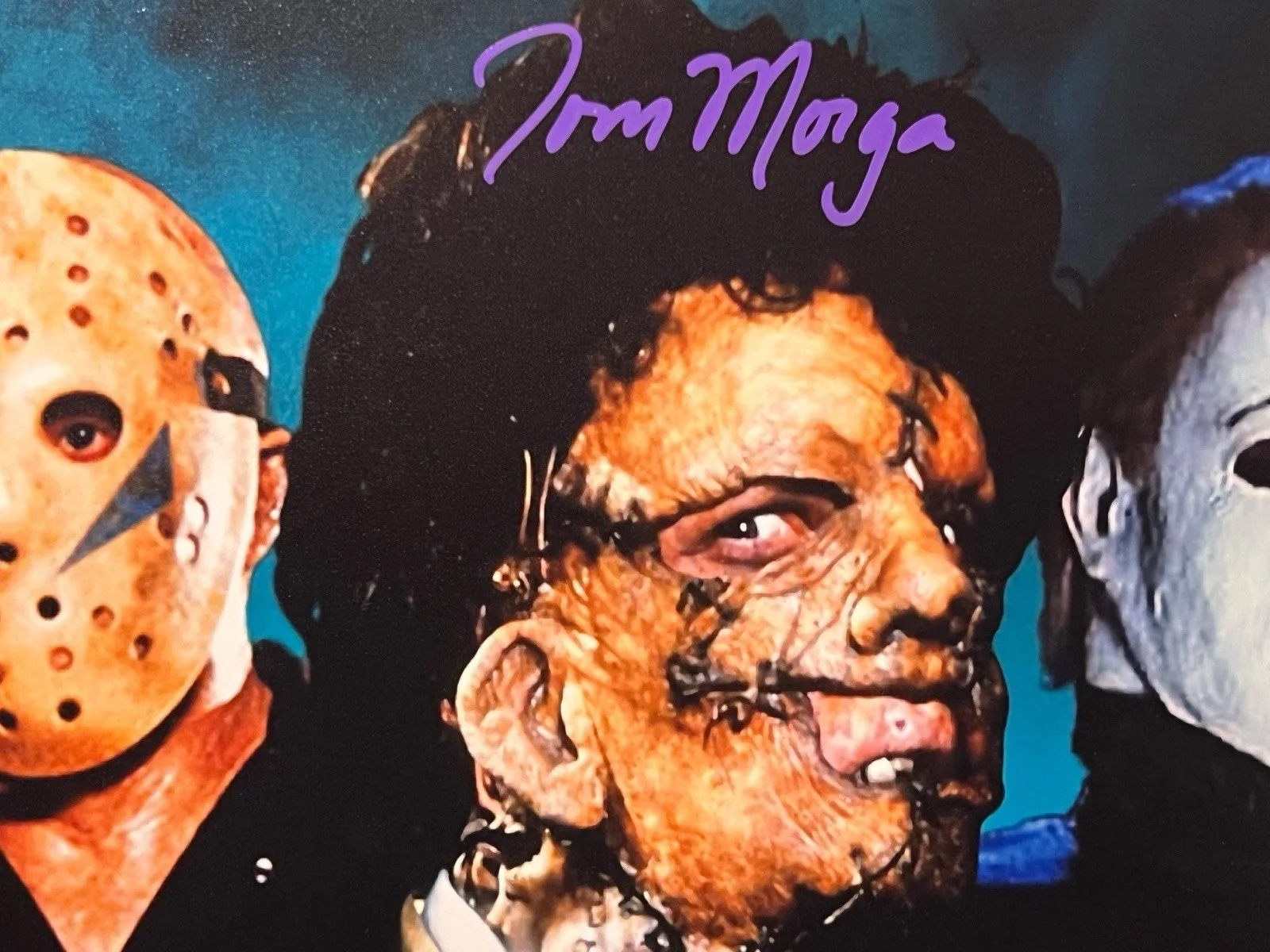 Tom Morga Signed 11x14 Photo *Michael Myers/Leatherface/Jason* Beckett Witnessed, изображение 2
