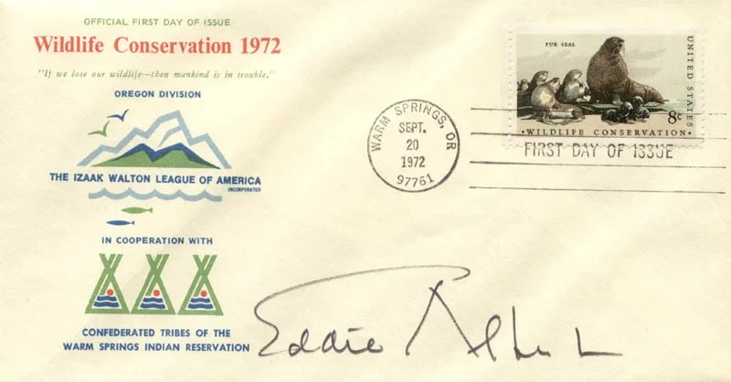 Eddie Albert — EDDIE ALBERT - FIRST DAY COVER SIGNED