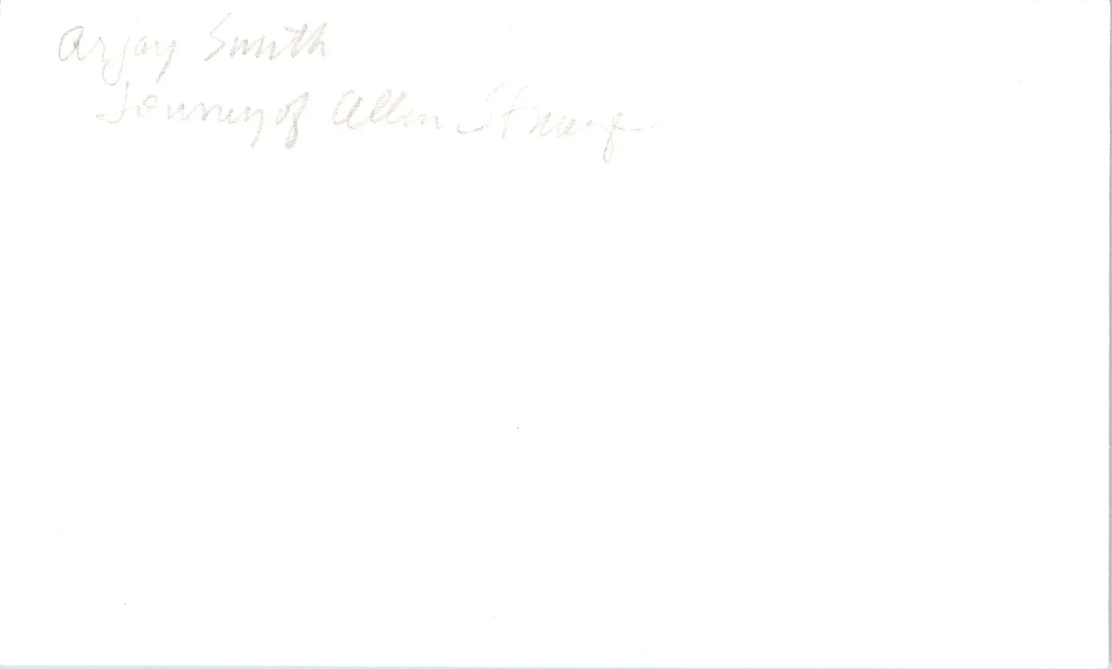 Arjay Smith — Arjay Smith Signed 3x5 Index Card The Journey Of Allen Strange Autographed, изображение 2
