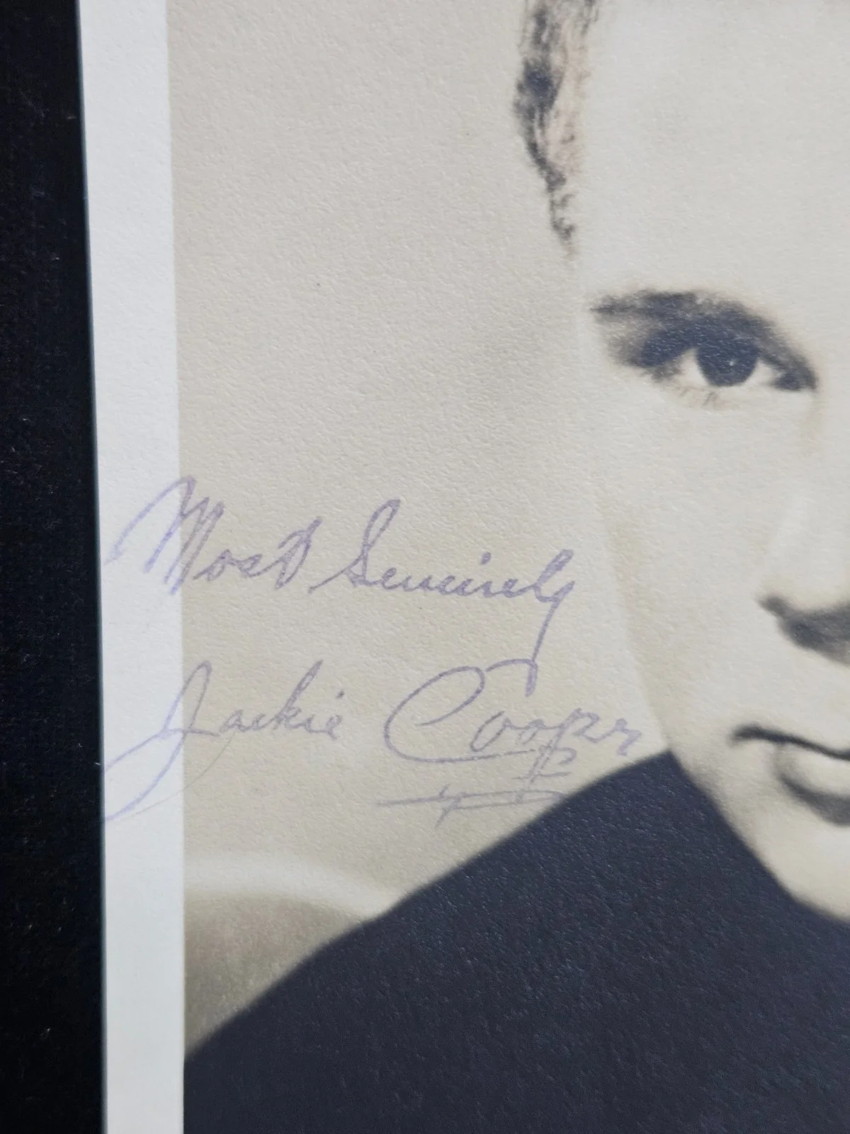 Two * Jackie Cooper - 1930's - 40's Signed Photos - Signed Autograph, image 2