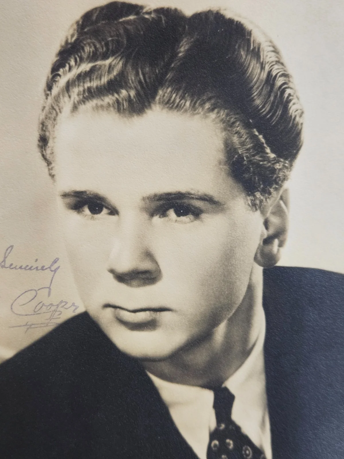 Two * Jackie Cooper - 1930's - 40's Signed Photos - Signed Autograph, image 3