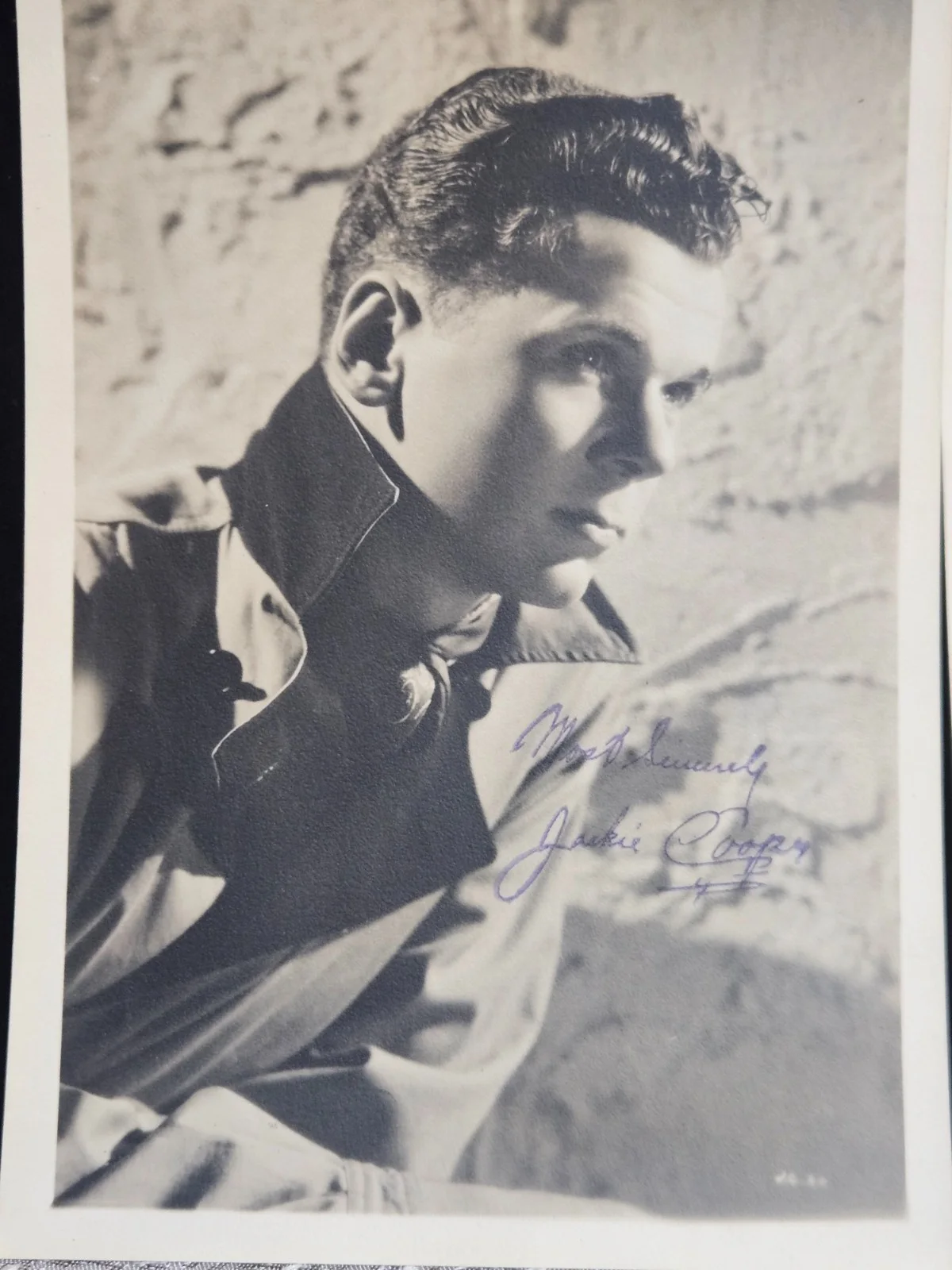 Two * Jackie Cooper - 1930's - 40's Signed Photos - Signed Autograph, image 3