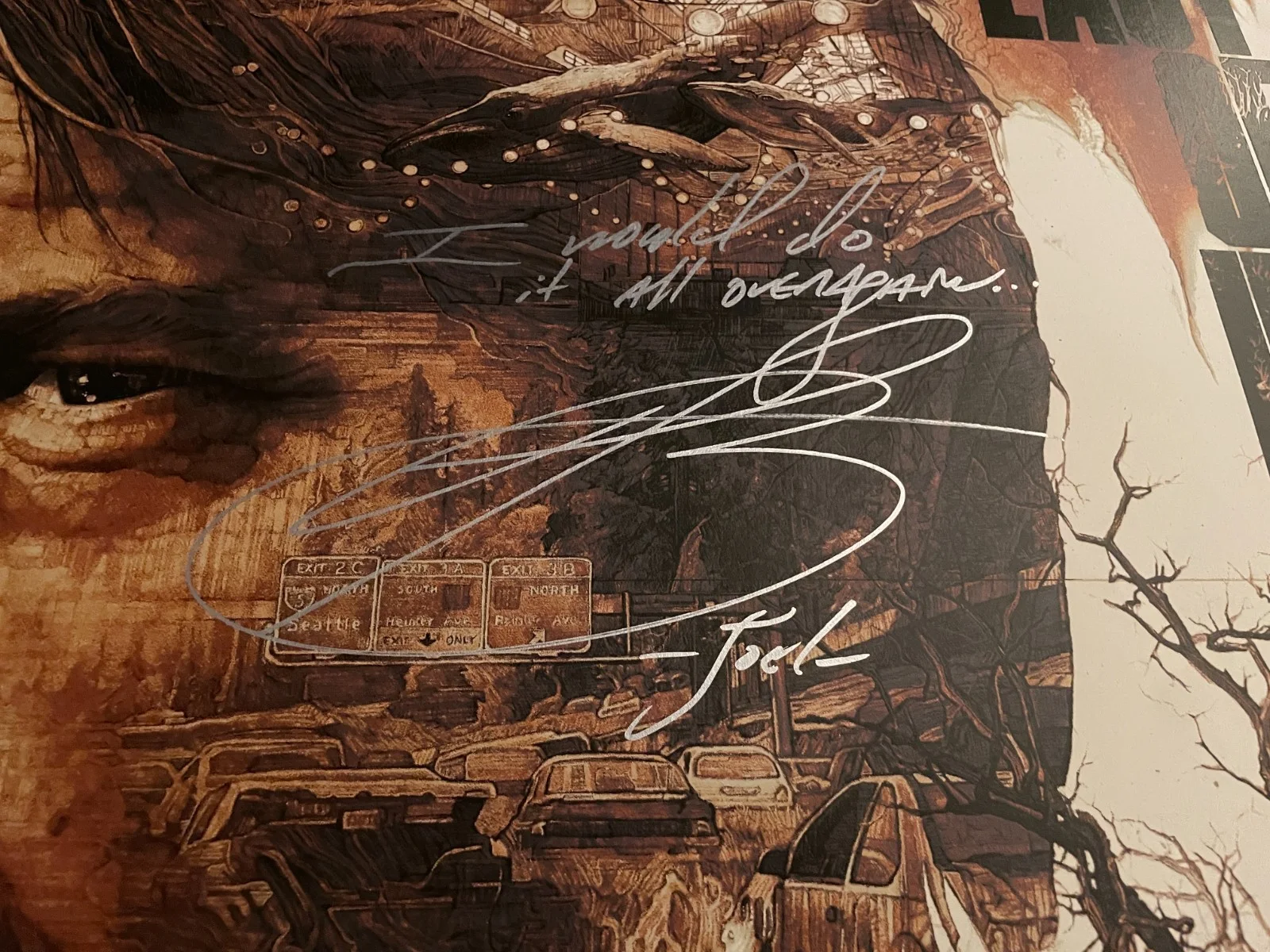 Ashley Johnson, Troy Baker — Troy Baker & Ashley Johnson Signed 24x36 Last of Us 2 Art Print /90 JSA COA, image 3