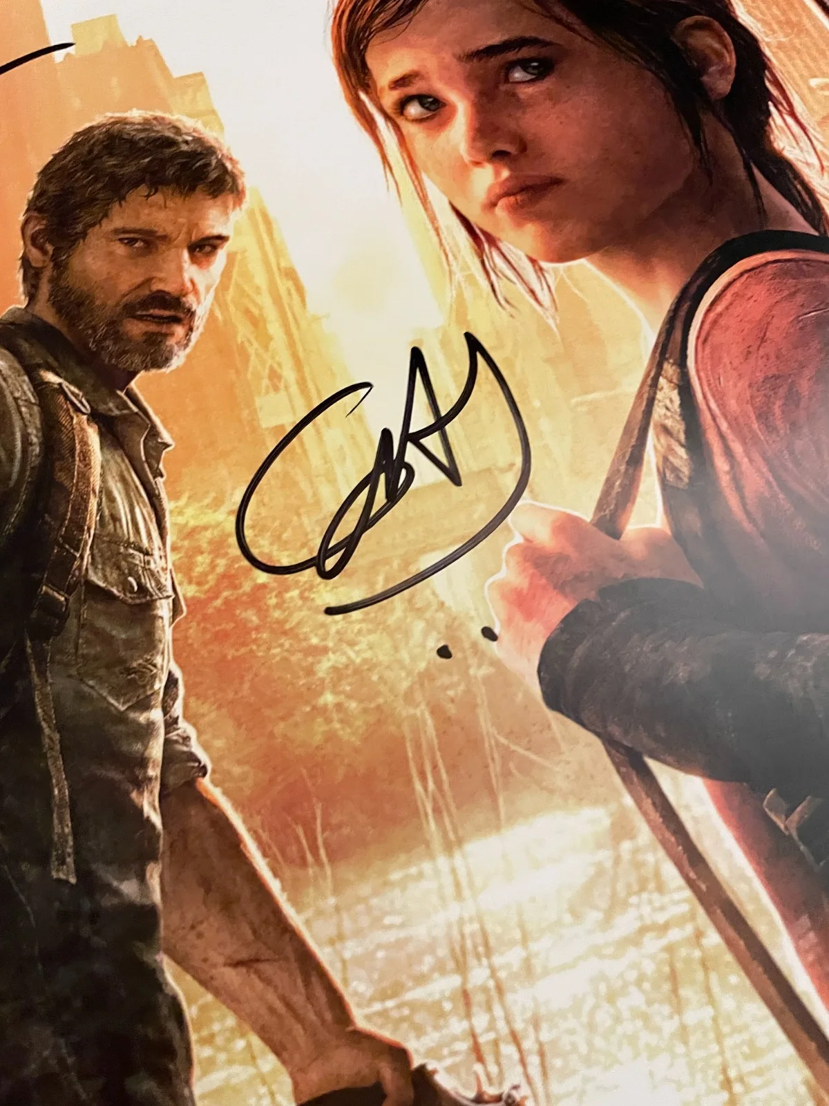 Ashley Johnson, Troy Baker — Troy Baker & Ashley Johnson +5 Signed 24x36 Last of Us Autograph Poster JSA COA, image 5