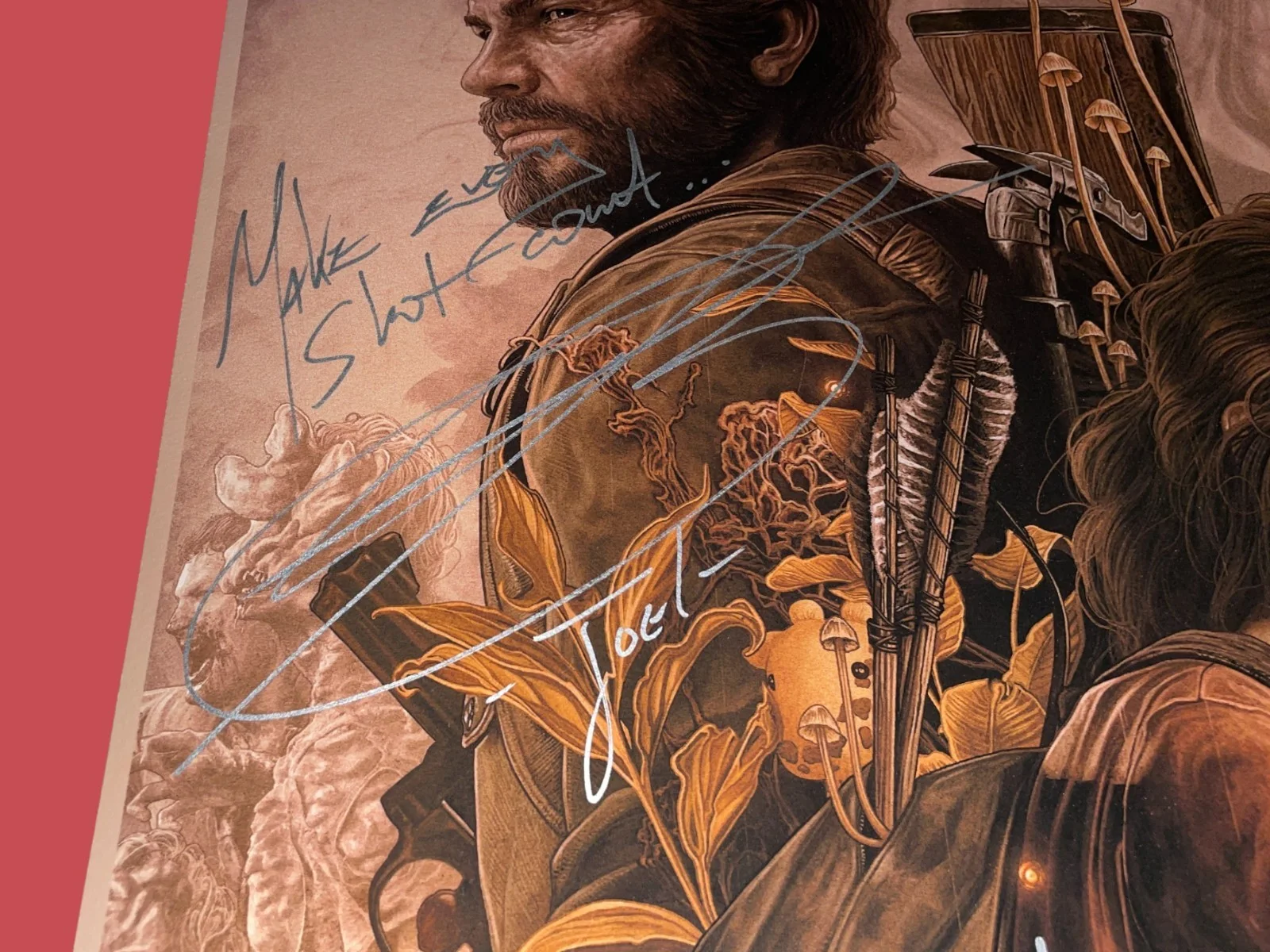 Ashley Johnson, Troy Baker — Troy Baker & Ashley Johnson Signed 16x24 Last of Us Endure/Survive Print JSA COA, изображение 4