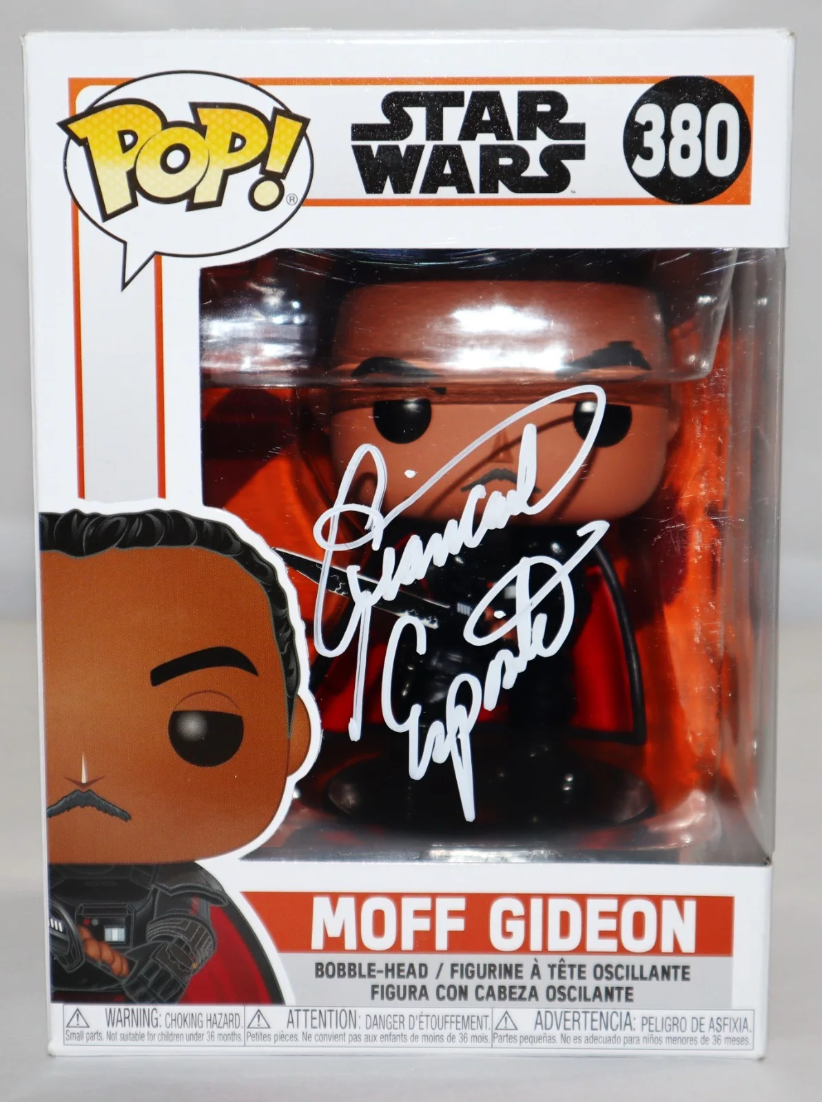 Giancarlo Esposito — Giancarlo Esposito SIGNED AUTOGRAPHED MOFF GIDEON MANDALORIAN FUNKO POP BECKETT, image 2