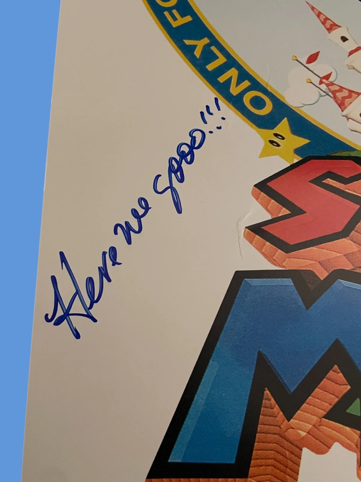 Charles Martinet — Charles Martinet Signed 18x24 Super Mario 64 Autograph N64 Poster JSA COA, изображение 4
