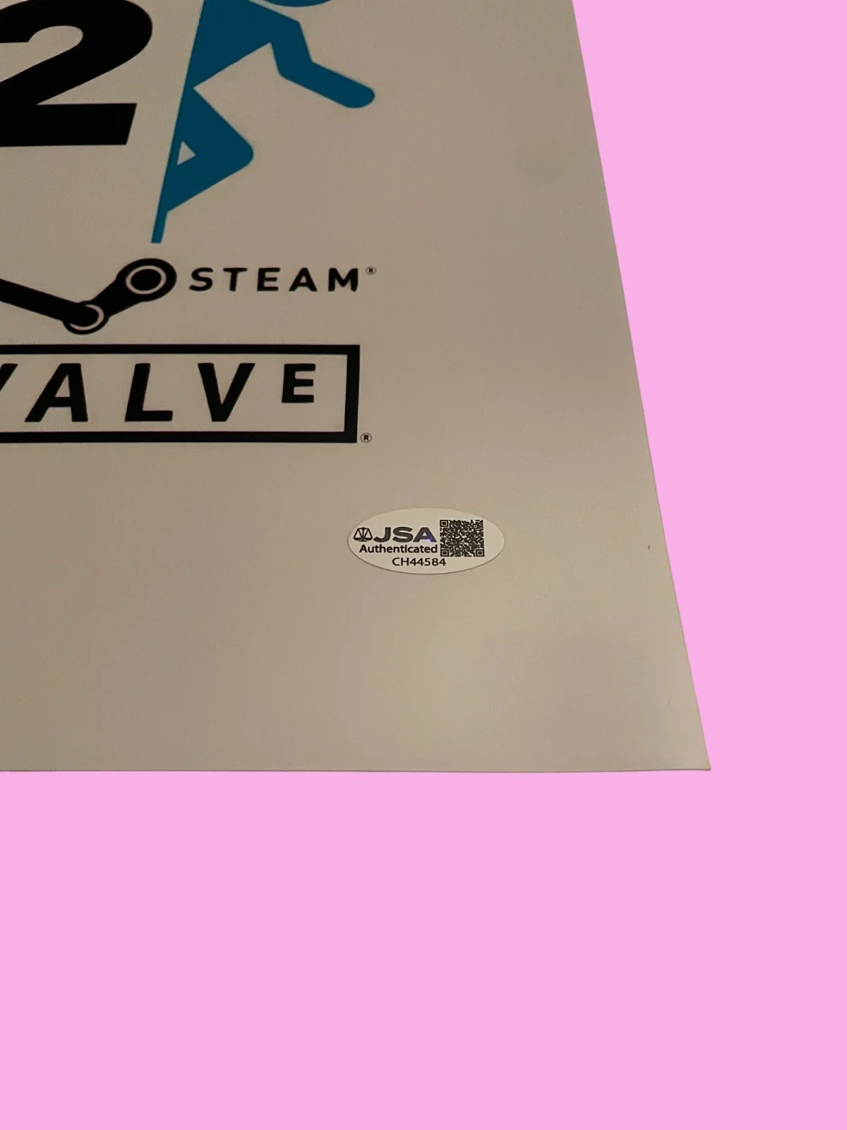 Alesia Glidewell, Ellen McLain, Dee Bradley Baker — Alesia Glidewell & Ellen McLain +1 Signed 20x30 Portal 2 Auto Poster JSA COA, image 3