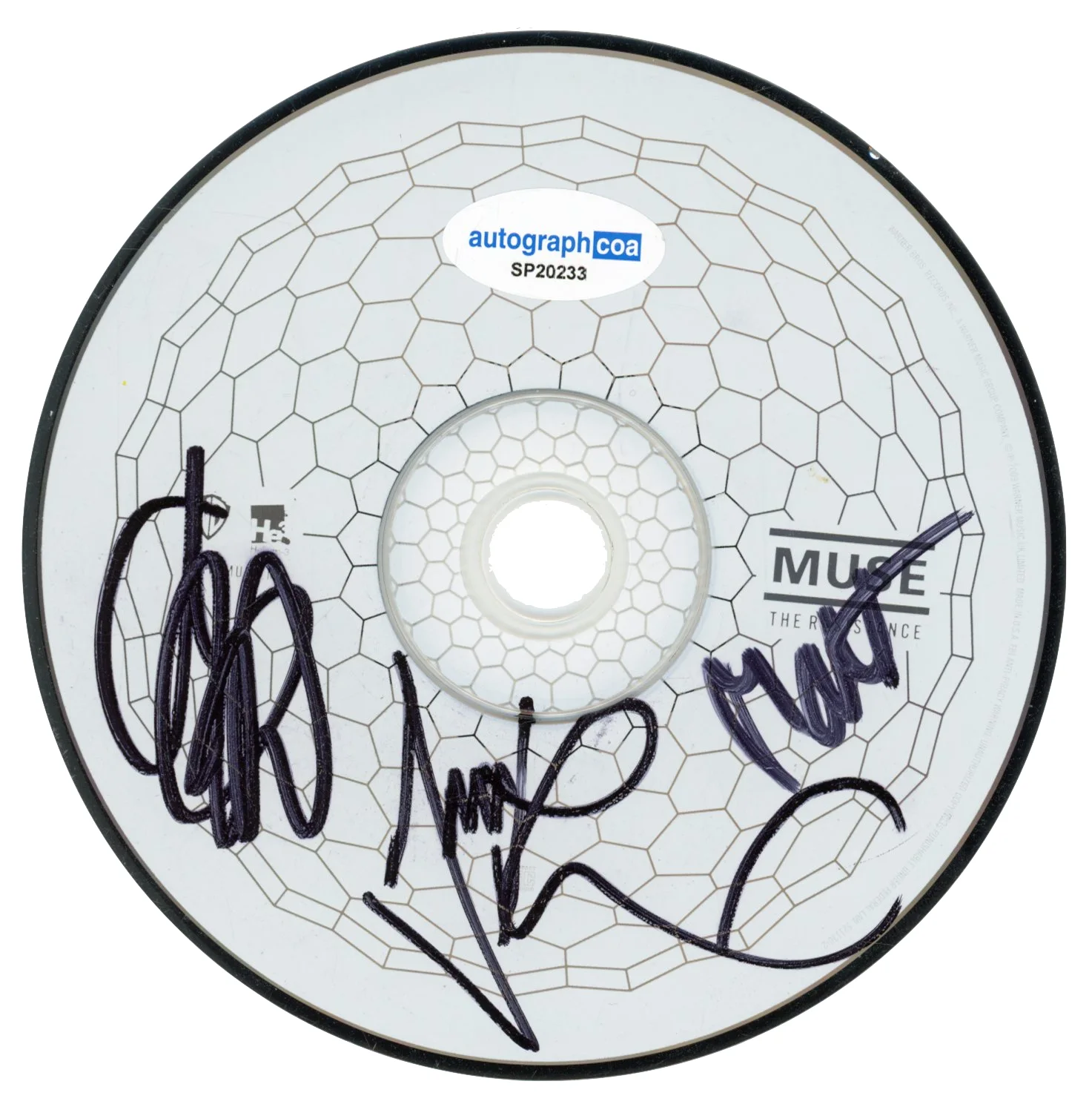 MUSE Band Signed Autograph The Resistance CD Framed Display Matt Bellamy x3 ACOA, изображение 2