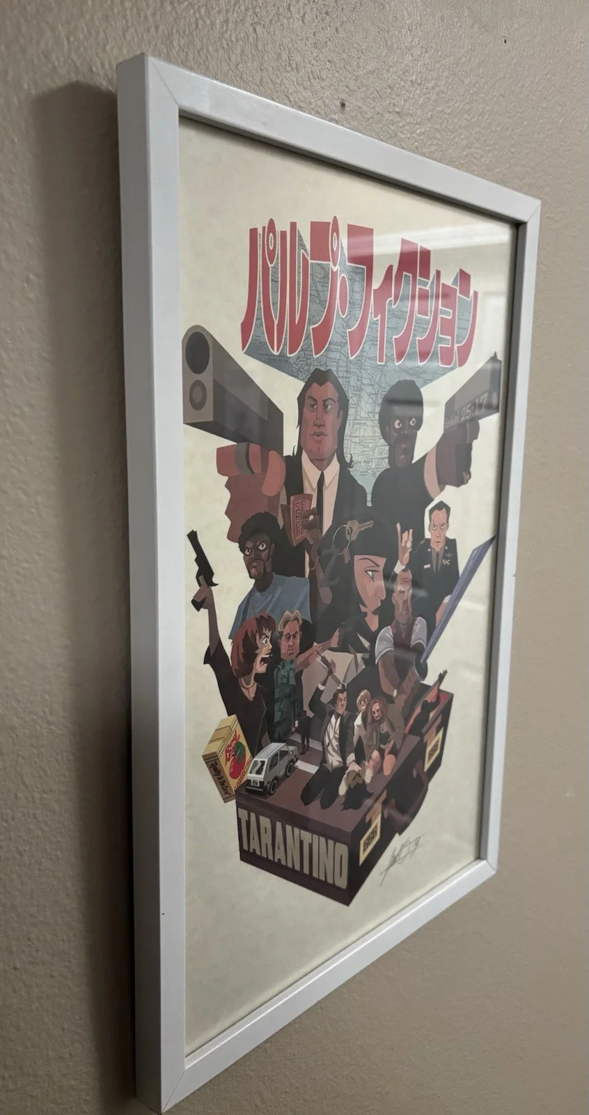 Justin Orr — Quentin Tarantino Pulp Fiction Art Print Justin Orr Jusscope 11x17 Signed 2016, image 3