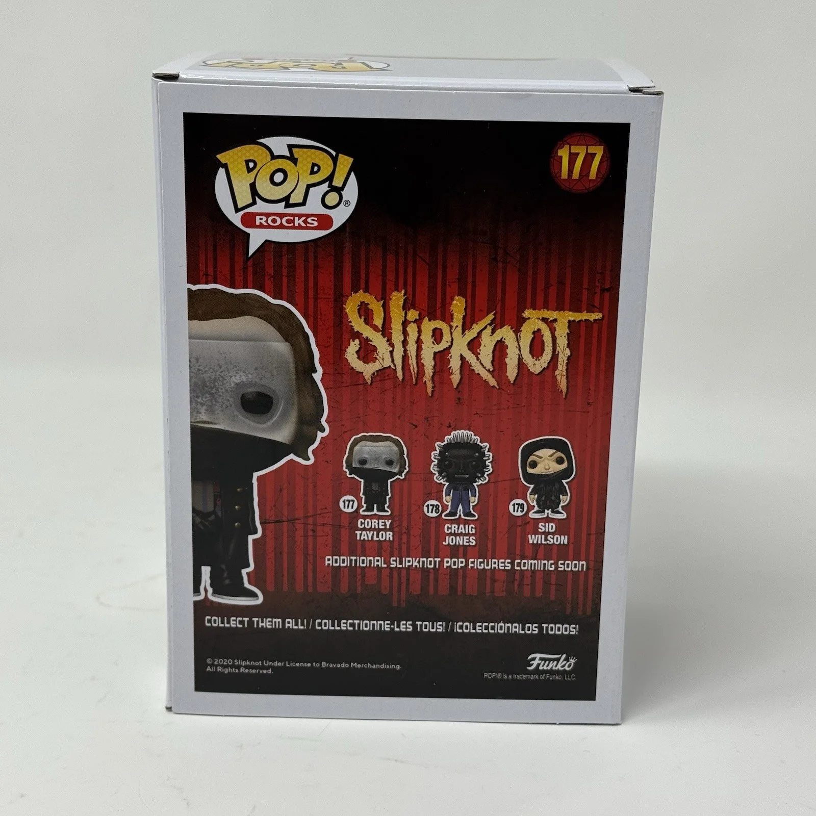 Corey Taylor — Corey Taylor Slipknot Signed Autograph Funko Pop Rocks #177 Proof Beckett COA, изображение 4