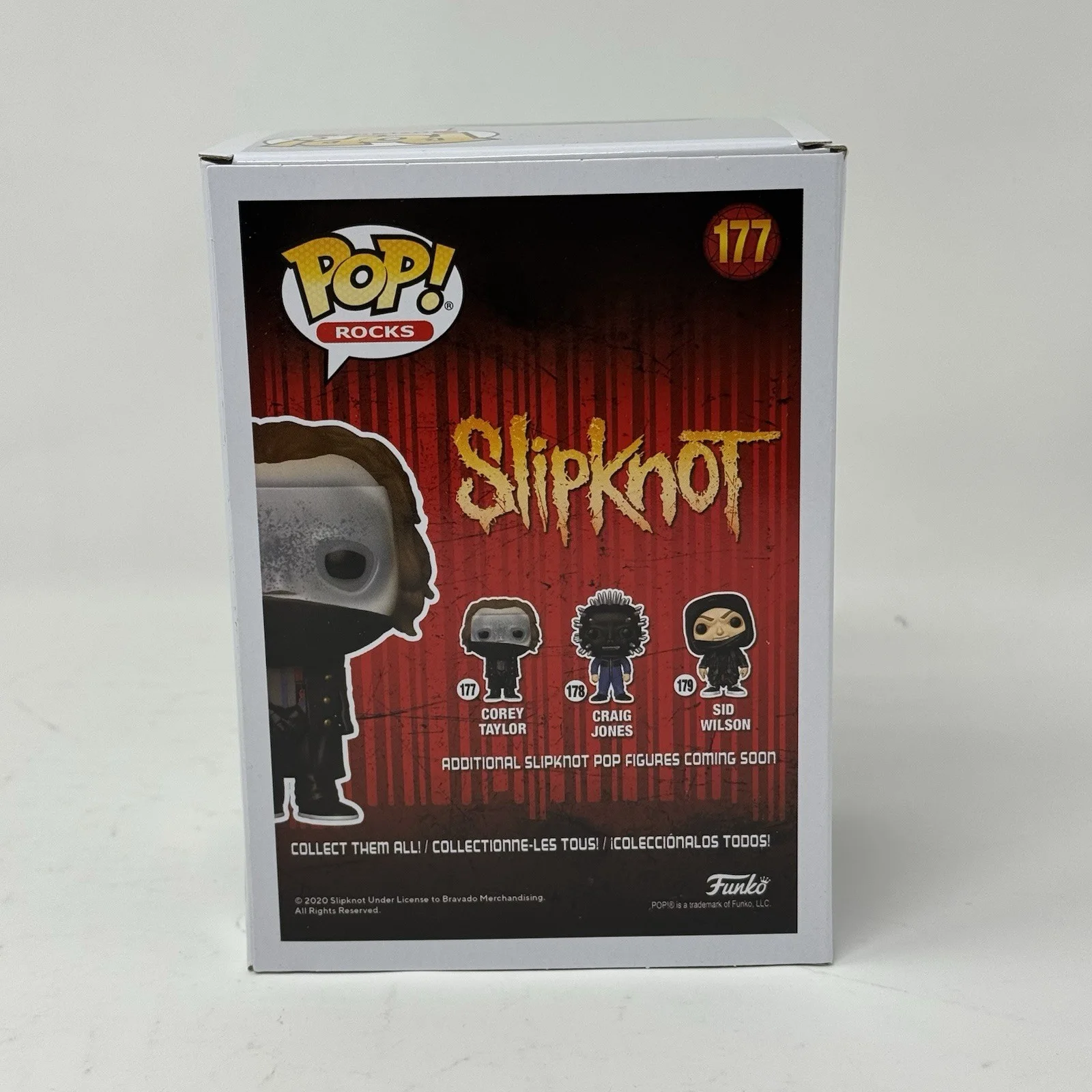 Corey Taylor — Corey Taylor Slipknot Signed Autograph Funko Pop Rocks #177 Proof Beckett COA, image 5