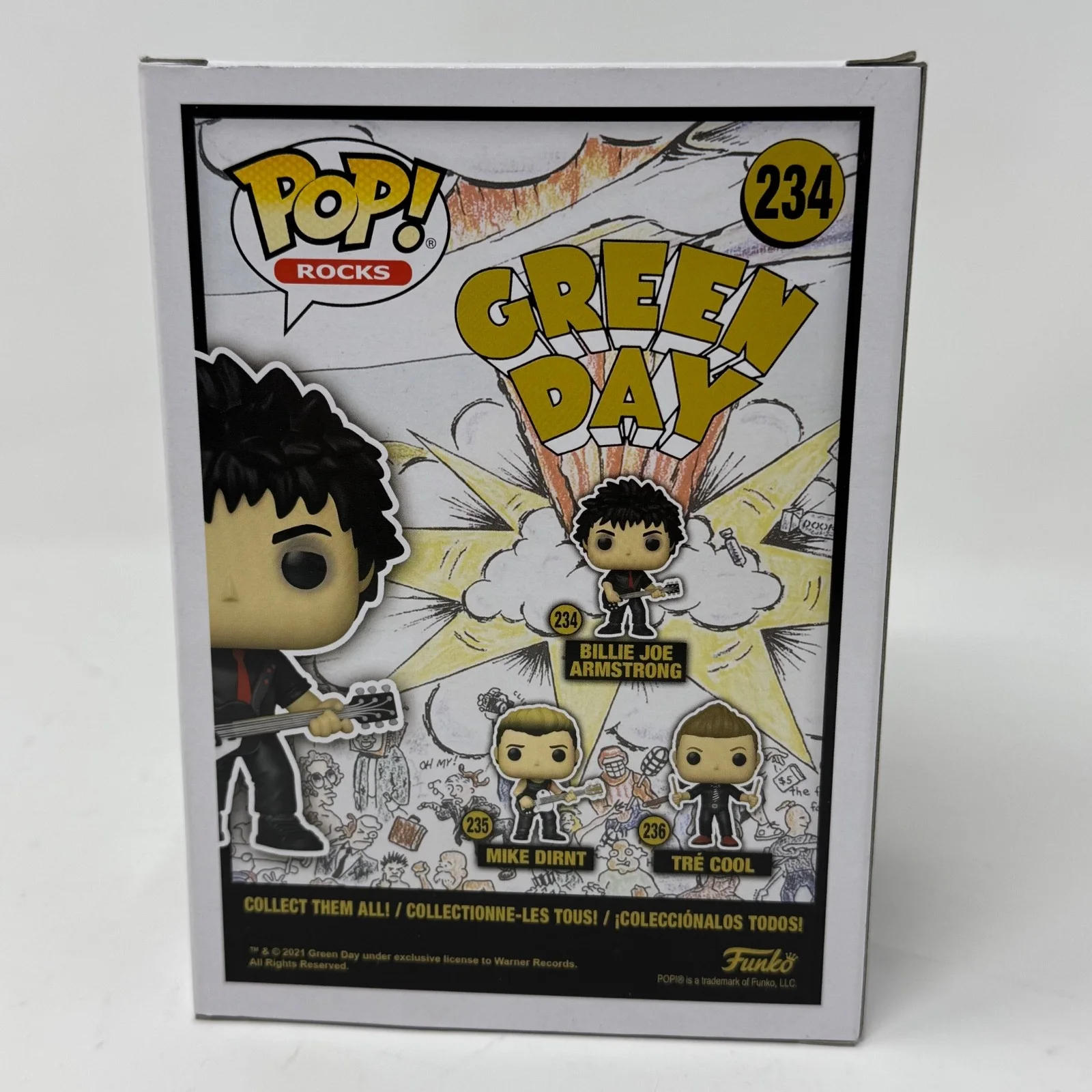 Billie Joe Armstrong Green Day Signed Funko Pop Rocks Autograph Beckett BAS COA, image 4
