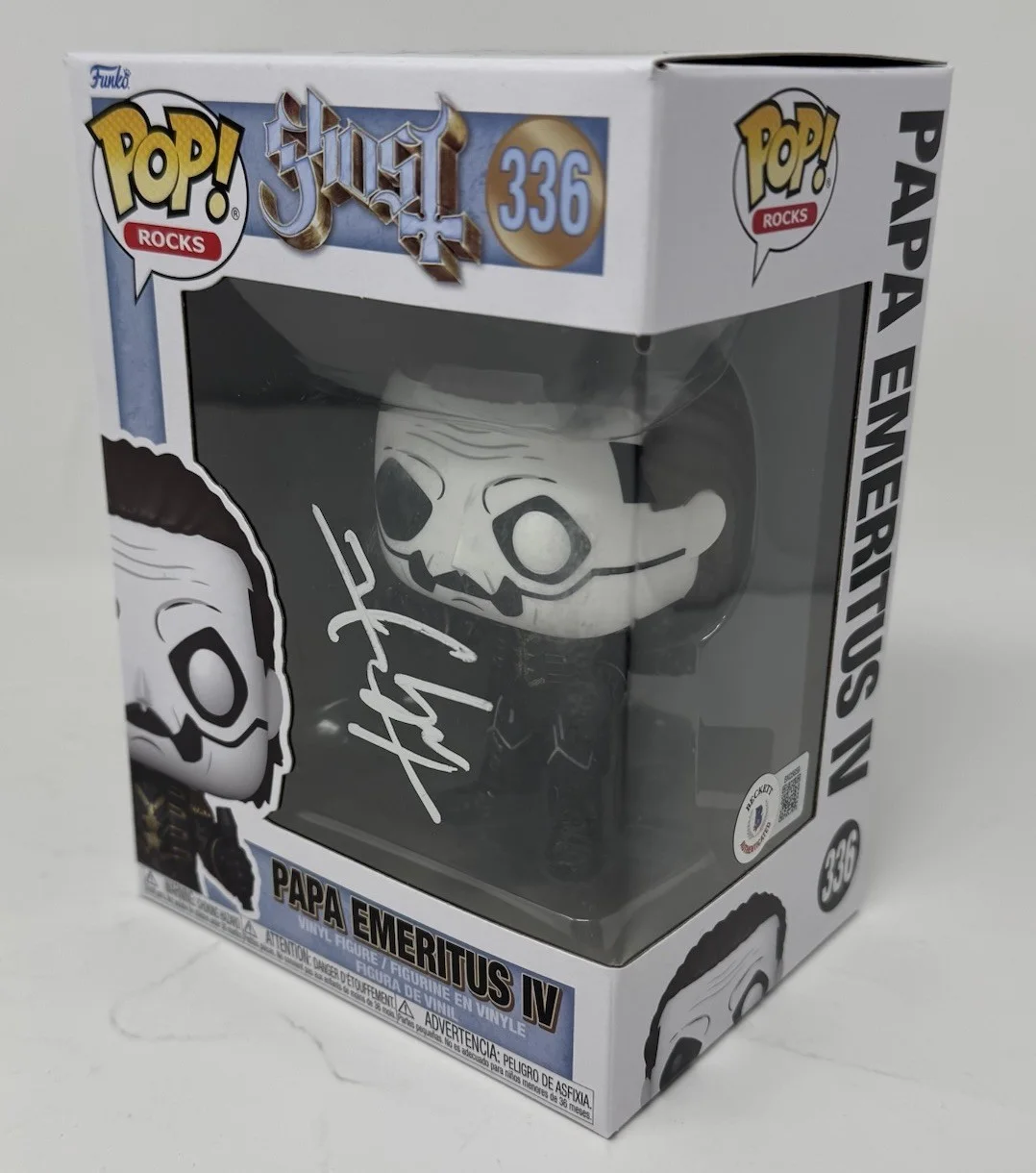 Tobias Forge Ghost Signed Funko Pop Papa Emeritus IV 336 Autograph Beckett COA, изображение 2