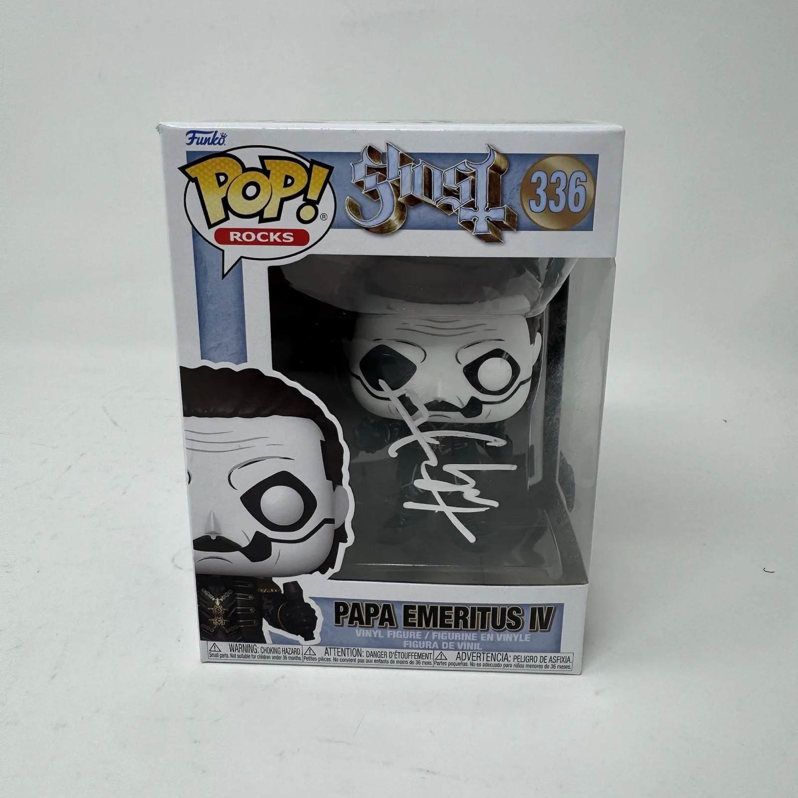 Tobias Forge Ghost Signed Funko Pop Papa Emeritus IV 336 Autograph Beckett COA, изображение 3