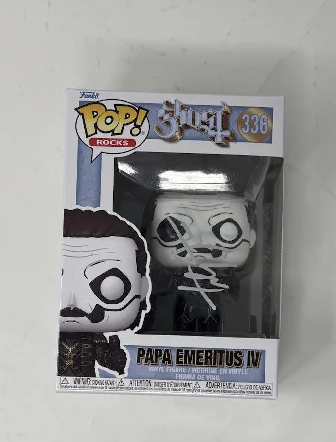 Tobias Forge Ghost Signed Funko Pop Papa Emeritus IV 336 Autograph Beckett COA, изображение 4