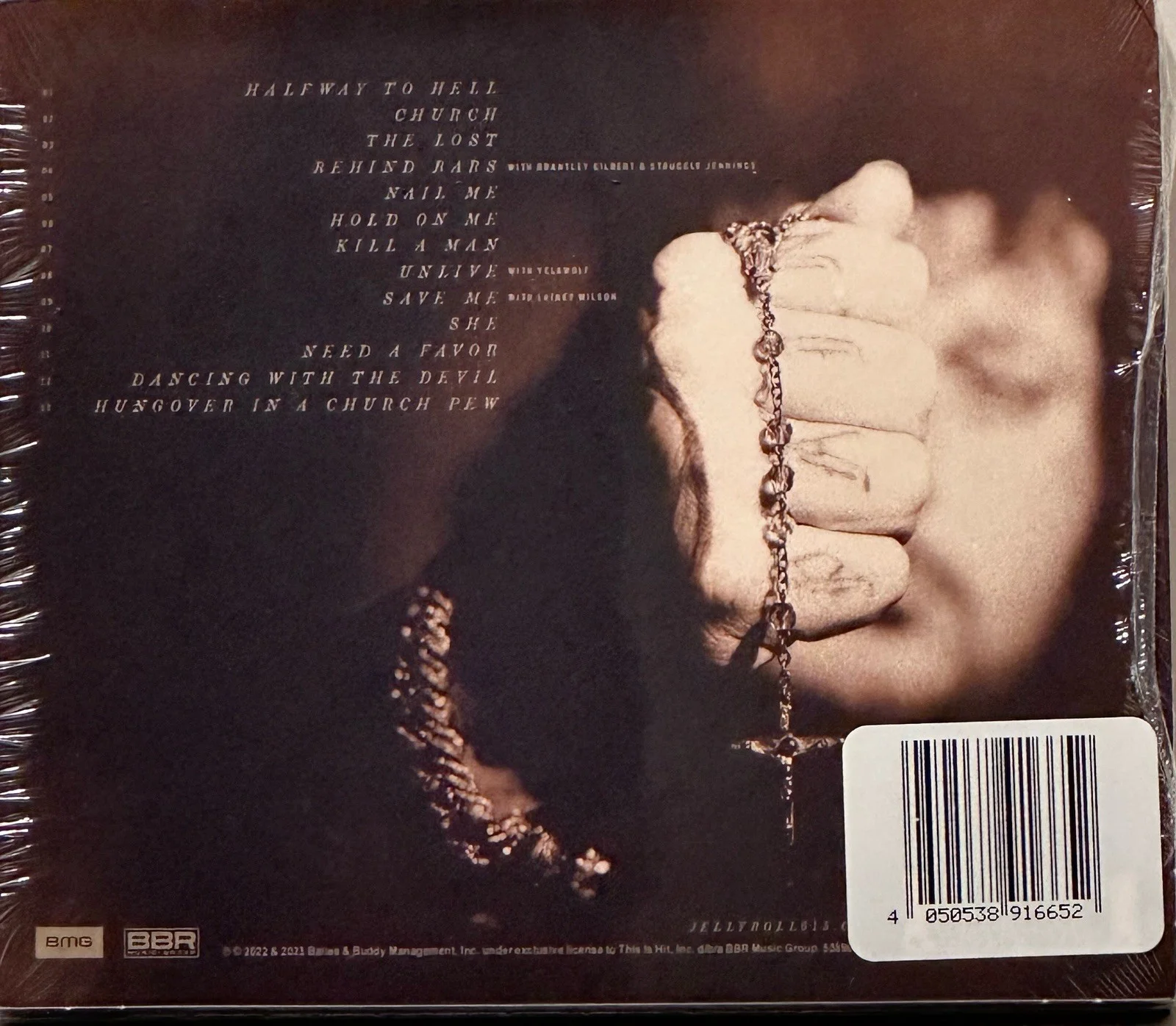JELLY ROLL CD &BIBLE WHITTSITT CHAPEL Authentic Signed Cd&Book from record label, image 2